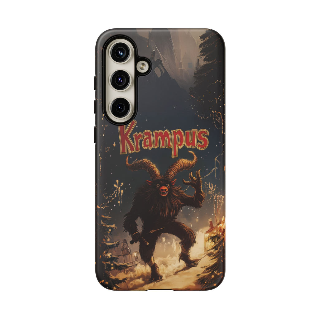Friendly Krampus Christmas Phone Case Gothic Holiday Traditional Design Scary Merry Santa Claus iphone 13 14 15 16 Pro Max Galaxy Pixel