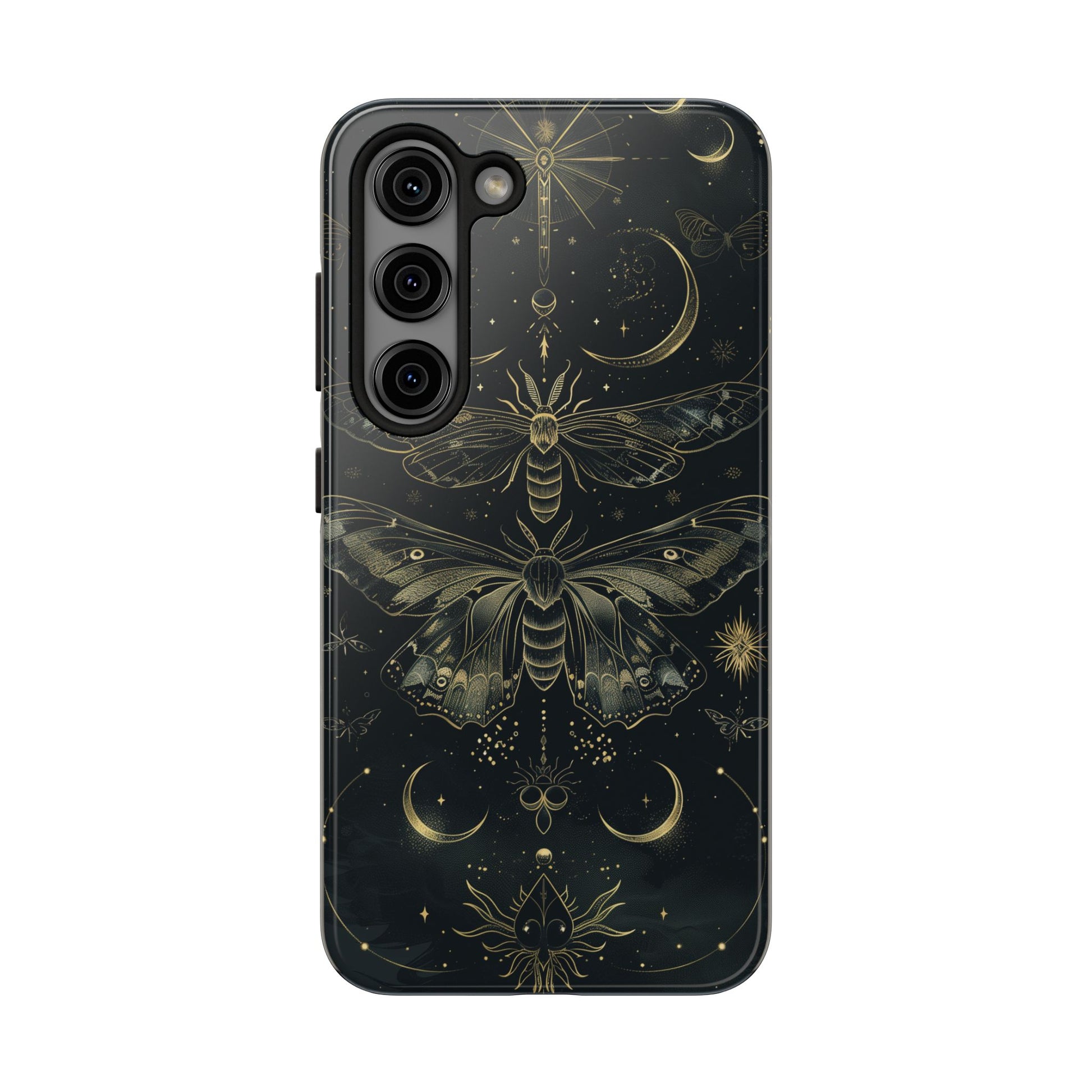 C Dark Academia Mystical Phone Case, Mystical Moth Phone Case, Vintage Magic Witchcraft iPhone Cover, Esoteric Nature Art, iPhone 15 Pro Max