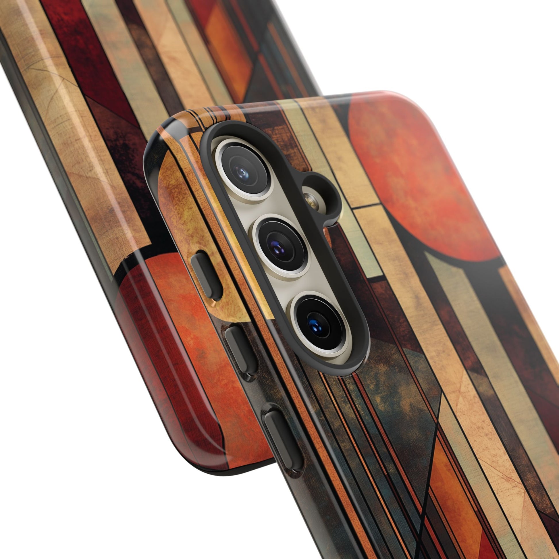 Dark Prairie Frank Lloyd Wright Usonian Phone Case Geometric Stained Glass Art Deco Marble Gold 13 14 15 16 iPhone Pro Max Galaxy Pixel