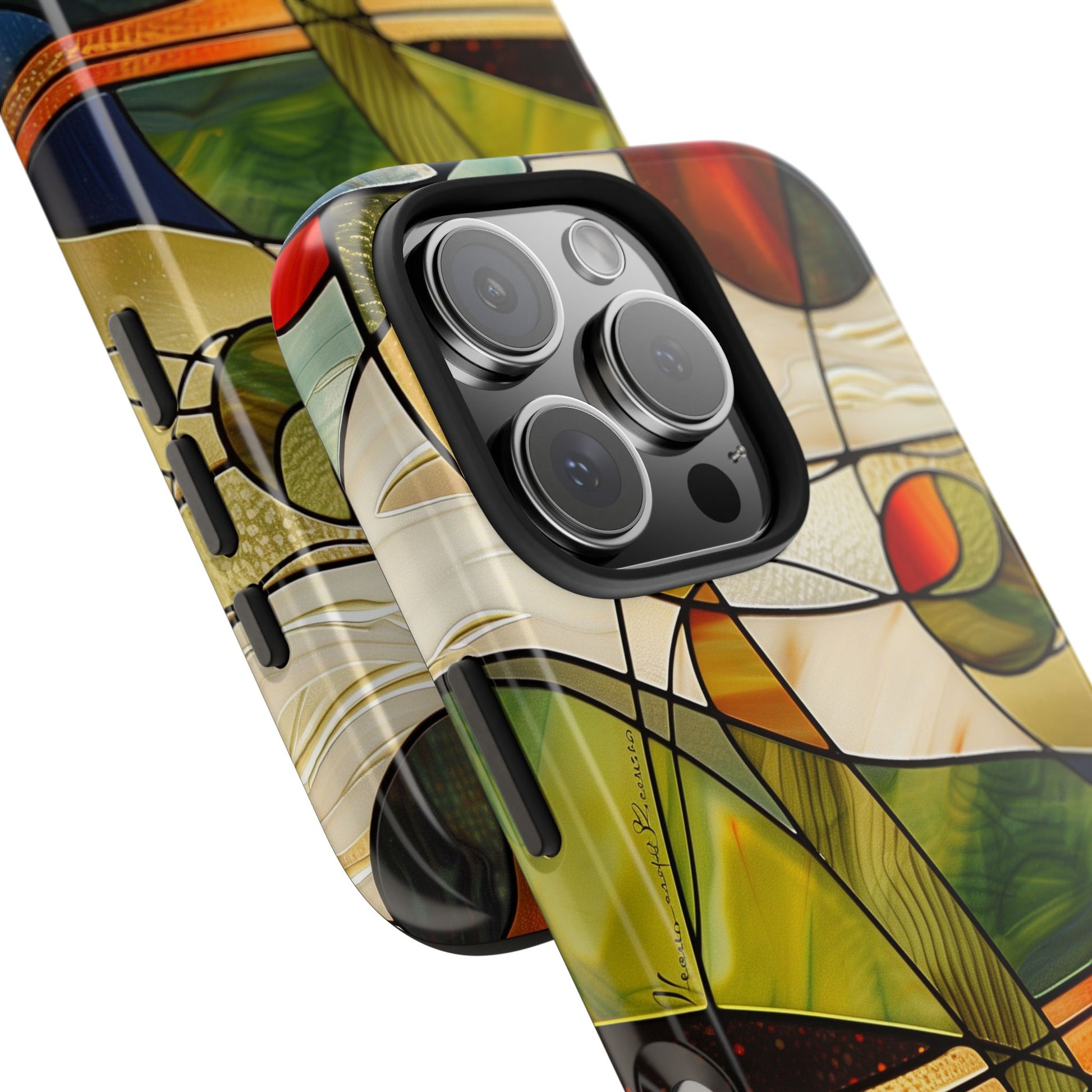 Frank Lloyd Wright Inspired Stained Glass Phone Case, Artistic iPhone Case, Architectural Design, Art Deco iphone Case, iphone 15 pro max
