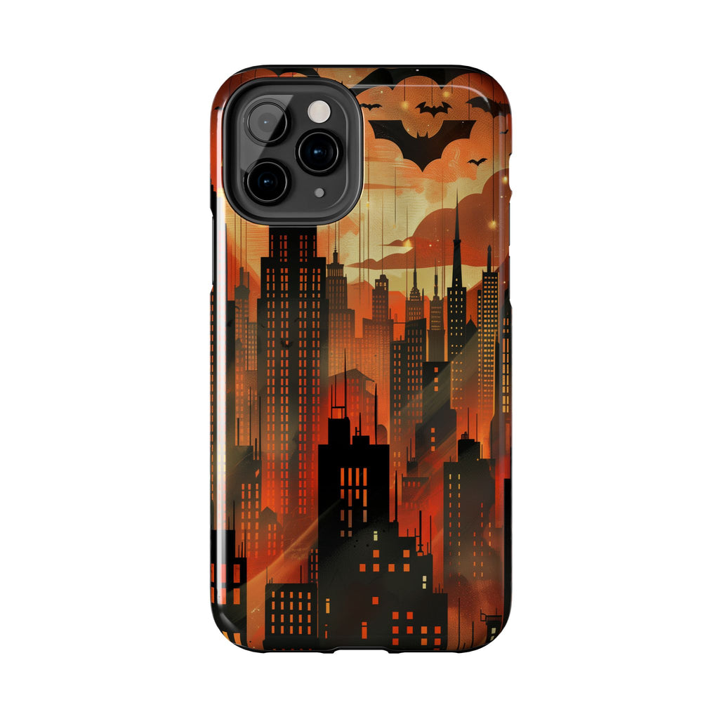 Batman Inspired Phone Case - Gotham Art Deco Style - Comic Book Hero Phone Cover - Unique Superhero Accessory