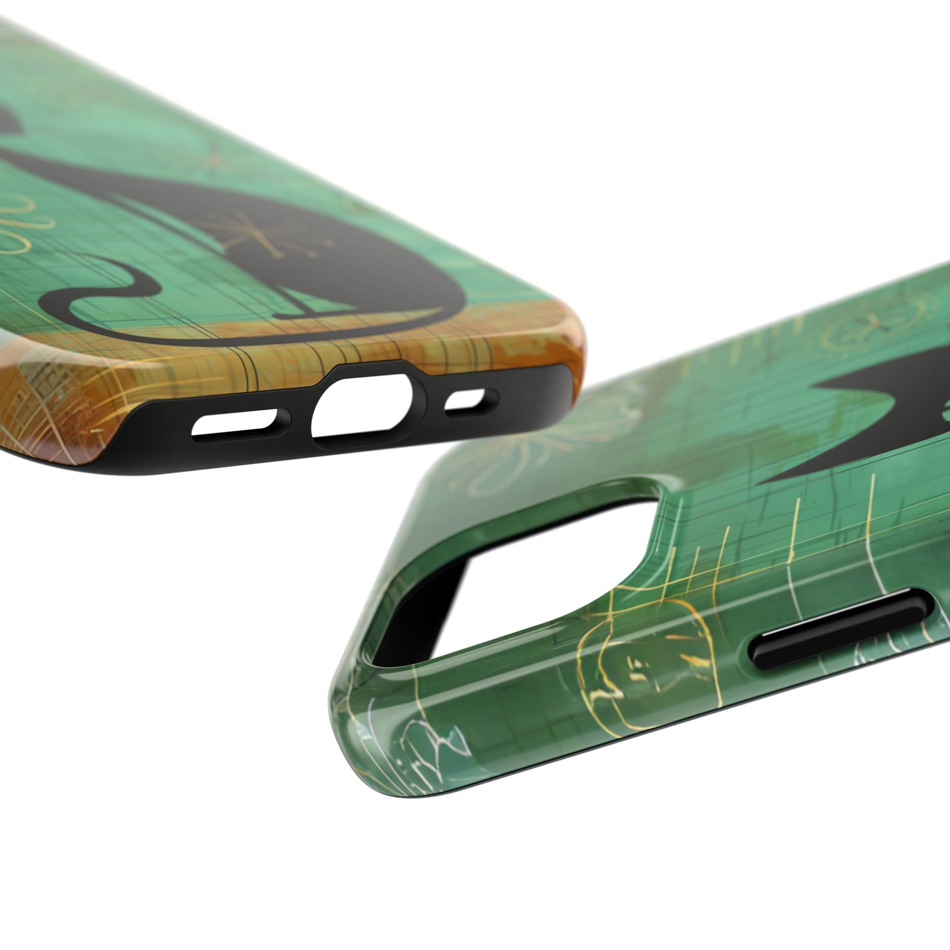 Mid-Century Modern Phone Case-Case, Mid Mod iPhone Case, Atomic Cats iPhone Case, Retro Chic Smartphone Cover, Unique Phone Case