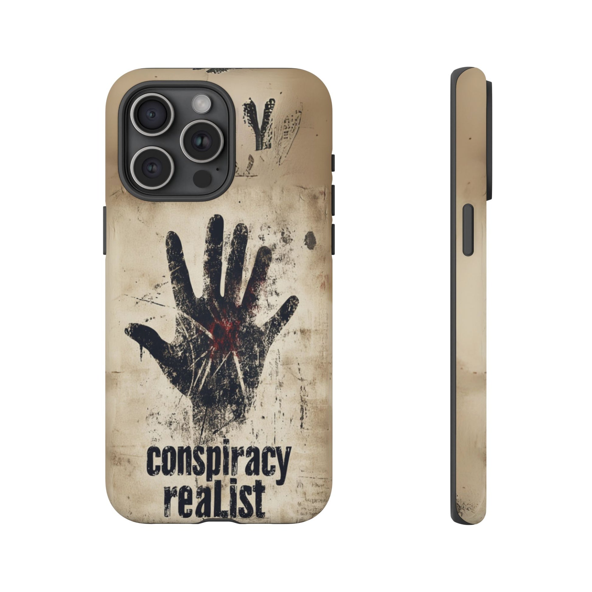 Conspiracy Theories Paranormal Mystery UFO X-Files Inspired Ghostly Hand Conspiracy Realist Cryptid iPhone 13 14 15 16 Pro Max Galaxy Pixel