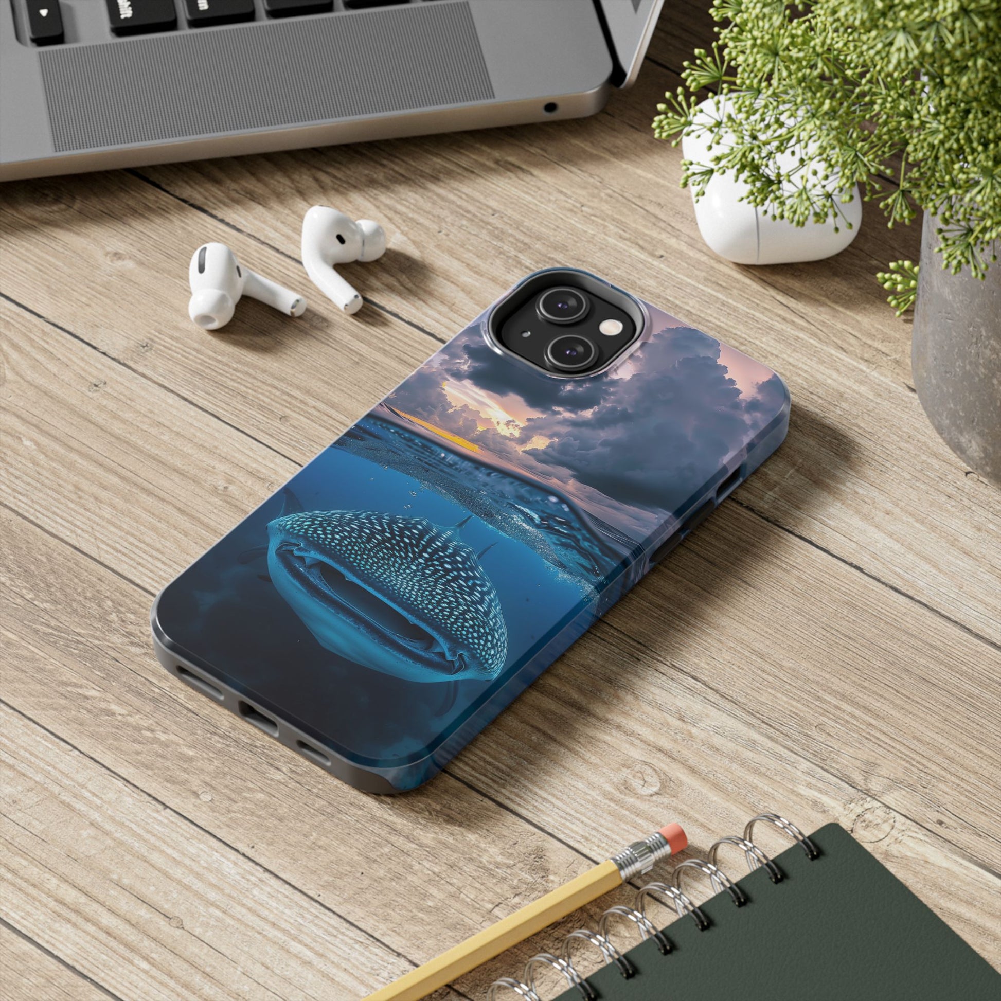 Majestic Encounter: Whale Shark Tough Phone Case