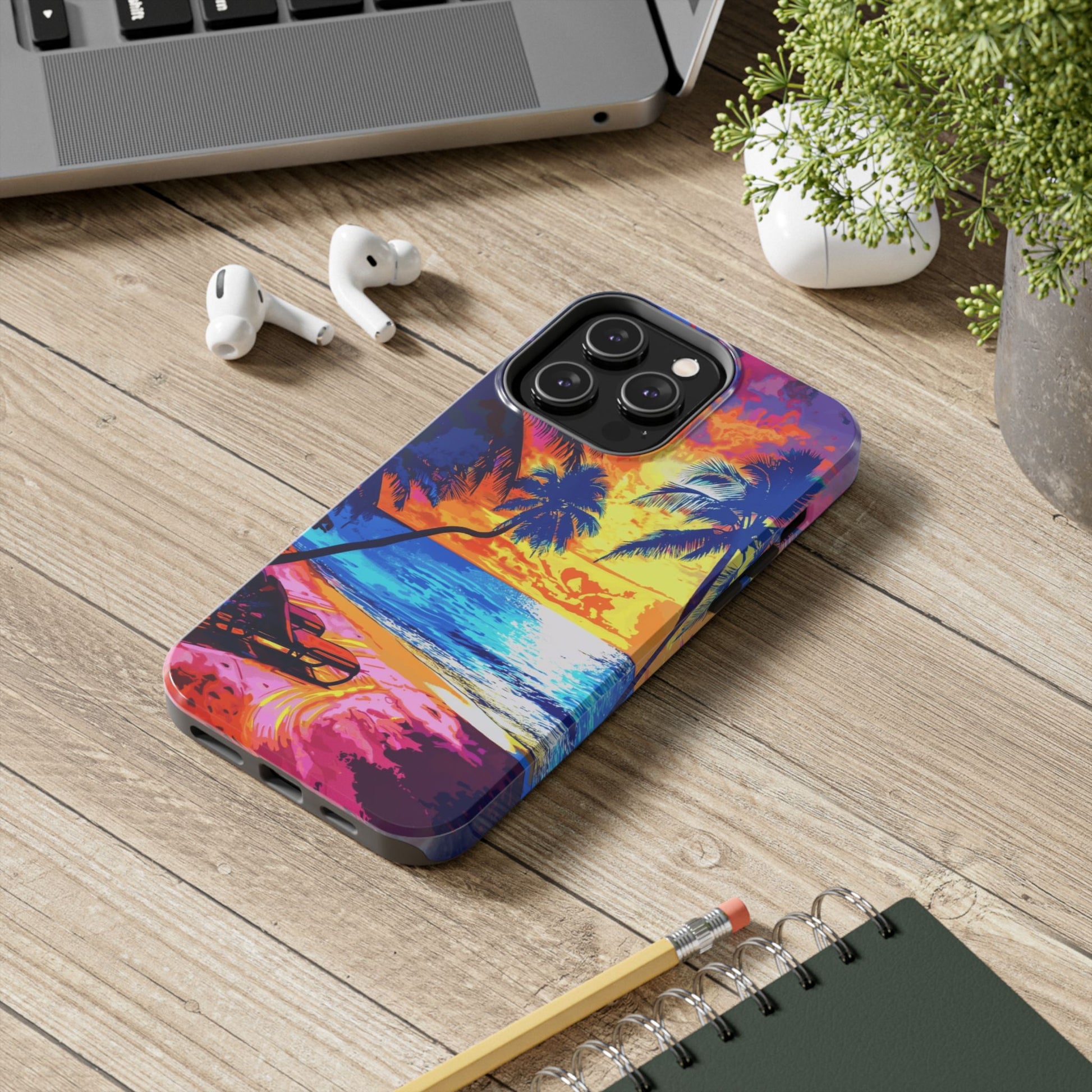Sunset Bliss: Lisa Frank Style Phone Case