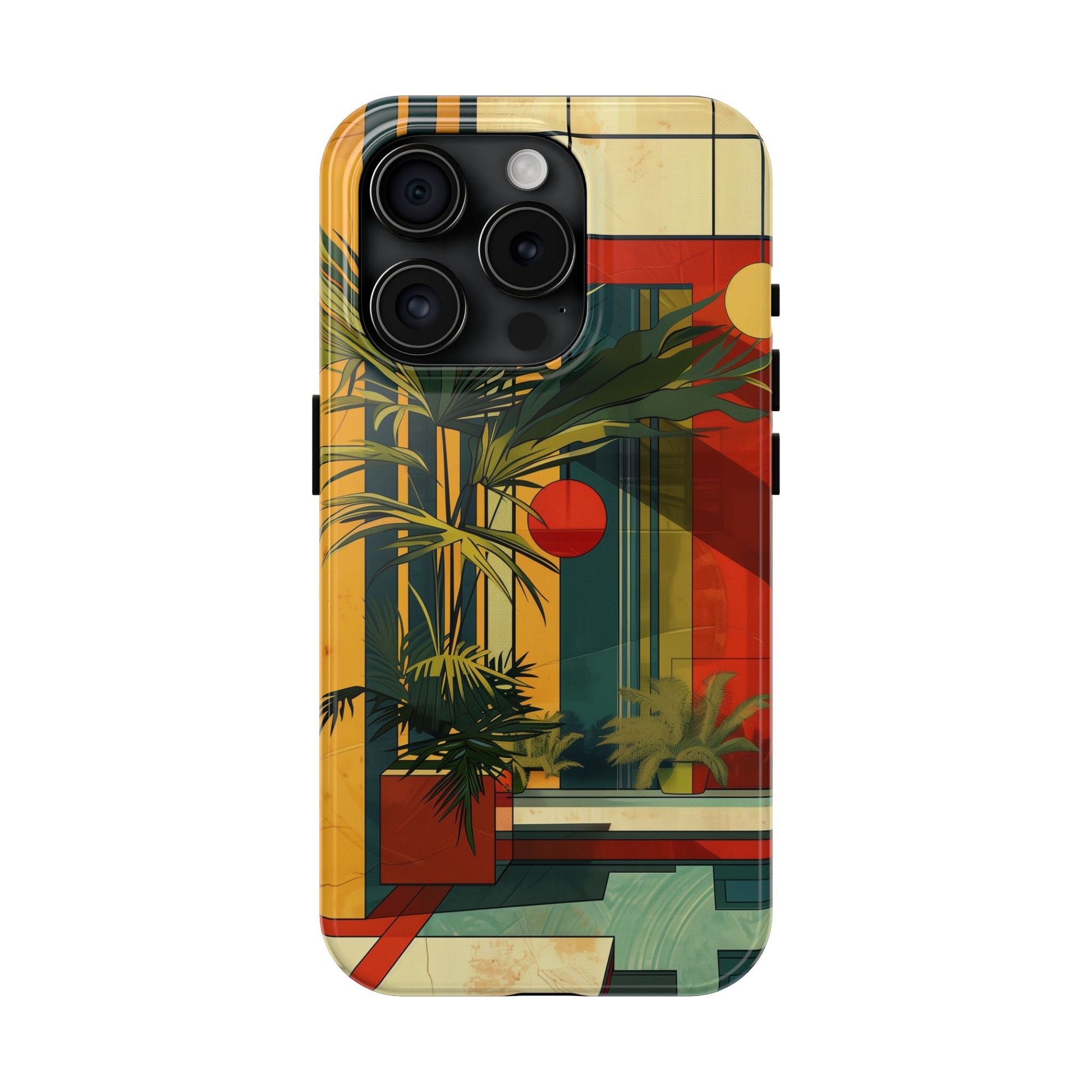 Frank Lloyd Wright Inspired Phone Case - Geometric Elegance and Architectural Beauty for iPhone Models