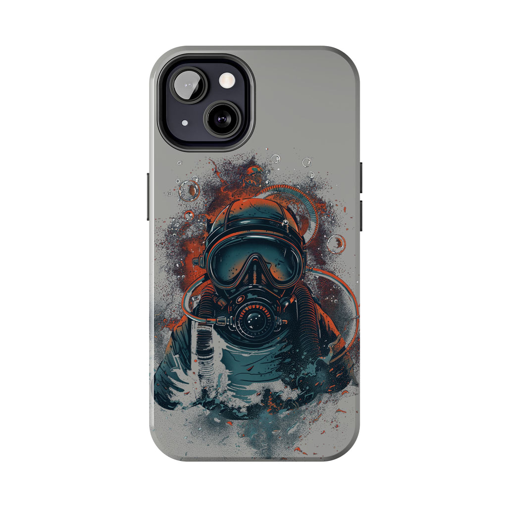 Light Custom iPhone Case, Personalized Phone Case, SCUBA Phone Case, SCUBA Diver Case, Custom Diver Phone Case, Gift for SCUBA Diver