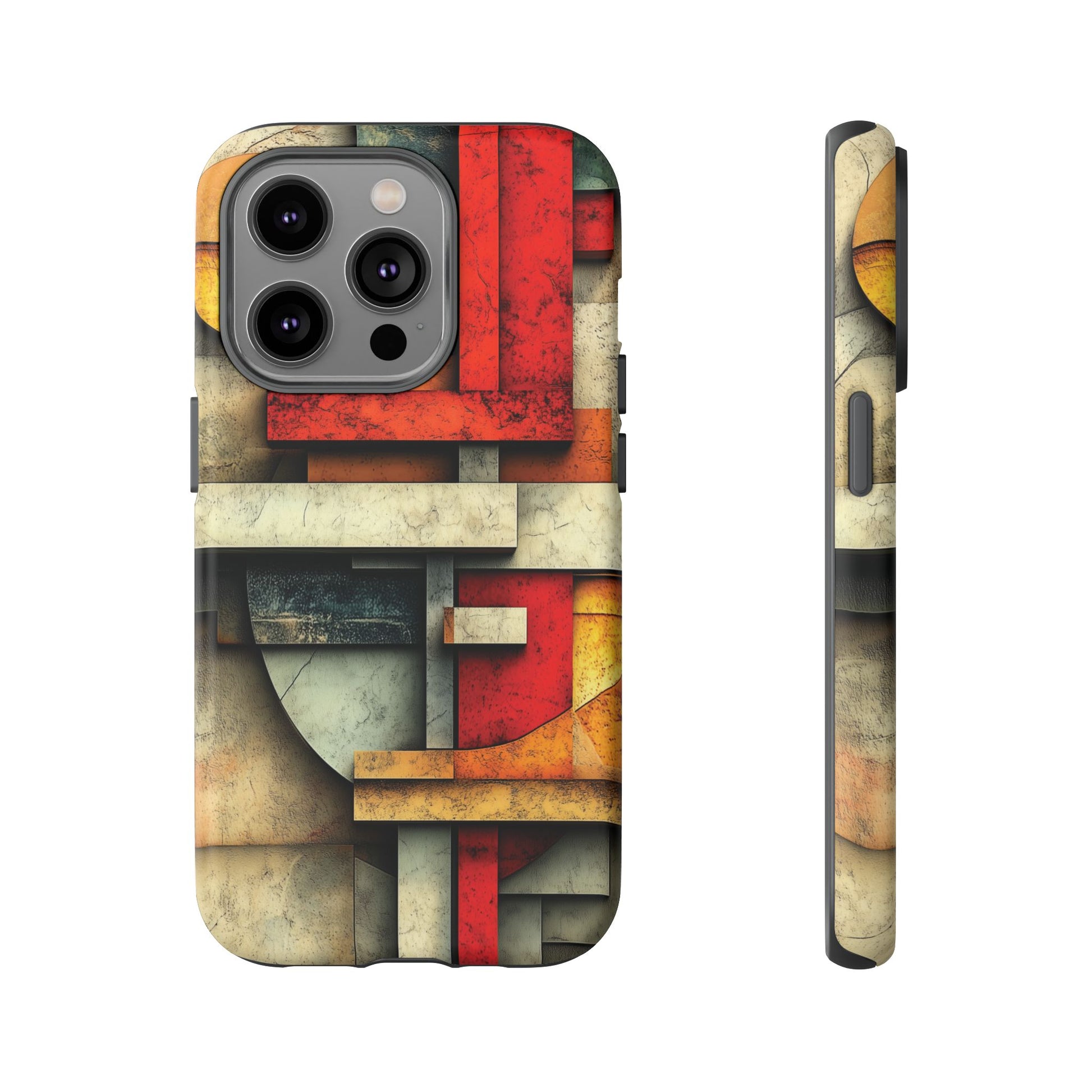 Red Prairie Style Frank Lloyd Wright Usonian Phone Case Geometric Stained Glass Art Deco Marble Gold 13 14 15 16 iPhone Pro Max Galaxy Pixel