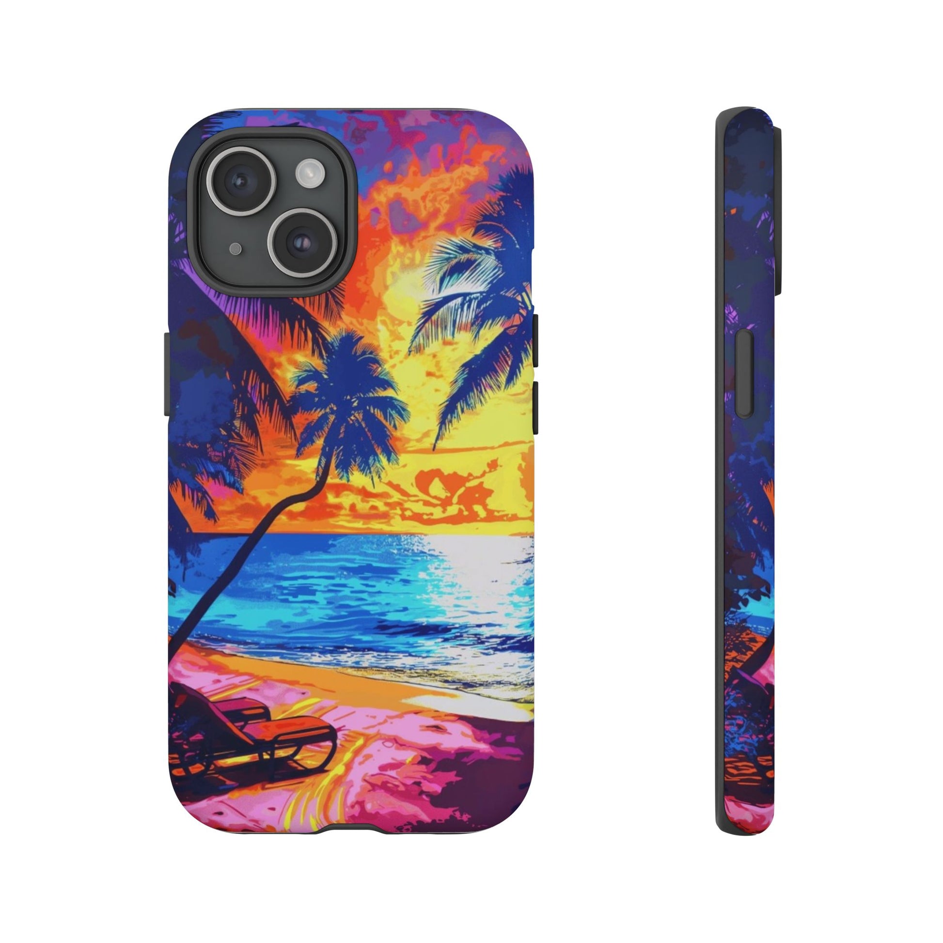 Sunset Bliss: Lisa Frank Style Android Phone Case