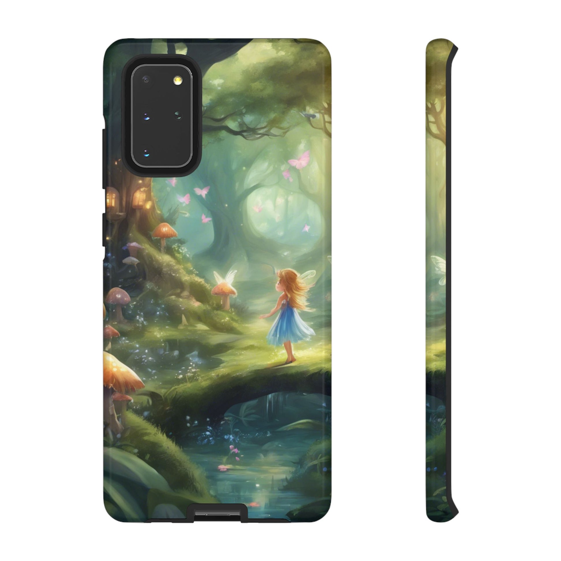 Enchanting Fairy Forest Phone Case Fae Trees Legend Garden Fern Gulley ACOTAR Magic Fantasy Dragons iPhone 13 14 15 16 Pro Max Samsung Pixel