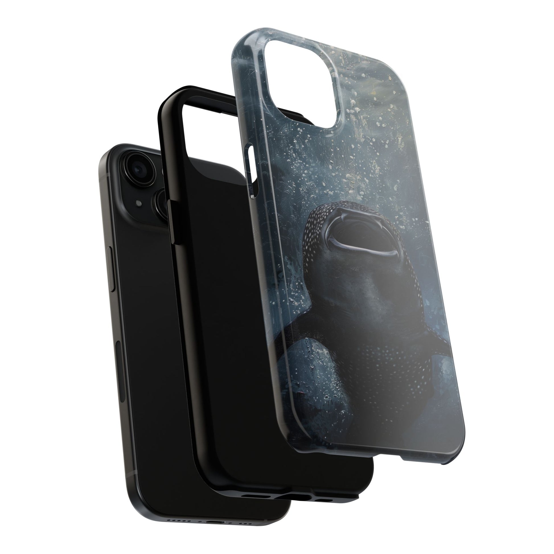 Rising Majesty: Whale Shark Feeding Tough Phone Case
