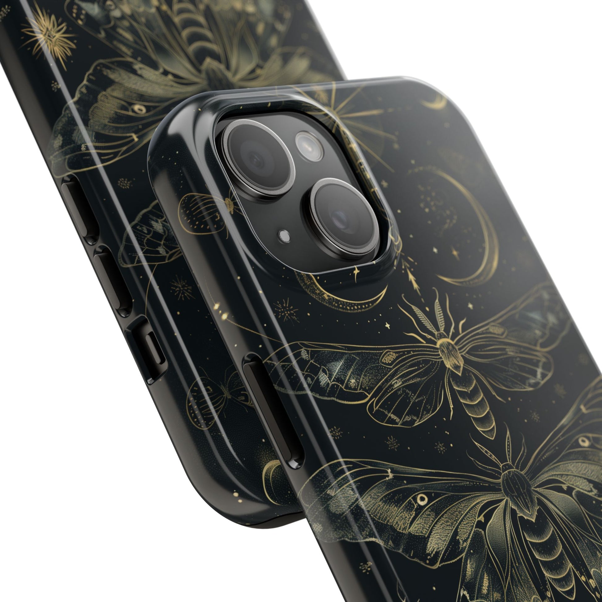 C Dark Academia Mystical Phone Case, Mystical Moth Phone Case, Vintage Magic Witchcraft iPhone Cover, Esoteric Nature Art, iPhone 15 Pro Max
