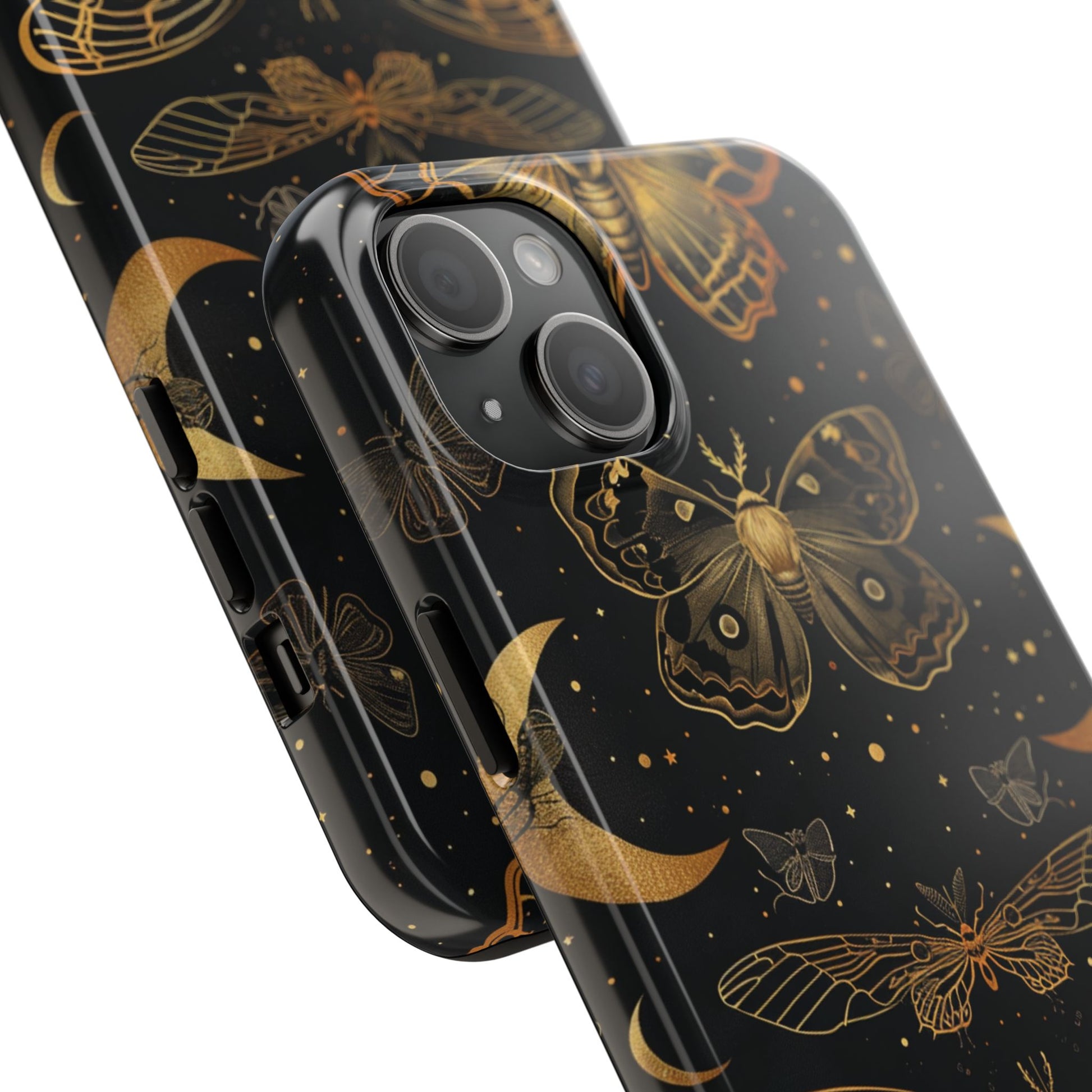 D Dark Academia Mystical Phone Case, Mystical Moth Phone Case, Vintage Magic Witchcraft iPhone Cover, Esoteric Nature Art, iPhone 15 Pro Max