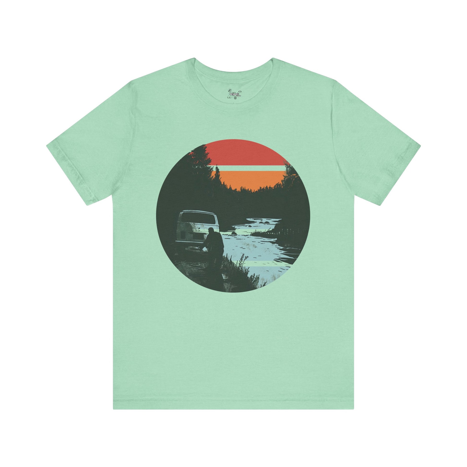 Van Down by the River Tshirt Van Life Camping Shirt Vintage Graphic Tee, Funny Tshirt, SNL Fan Mens Shirt Womens Shirt