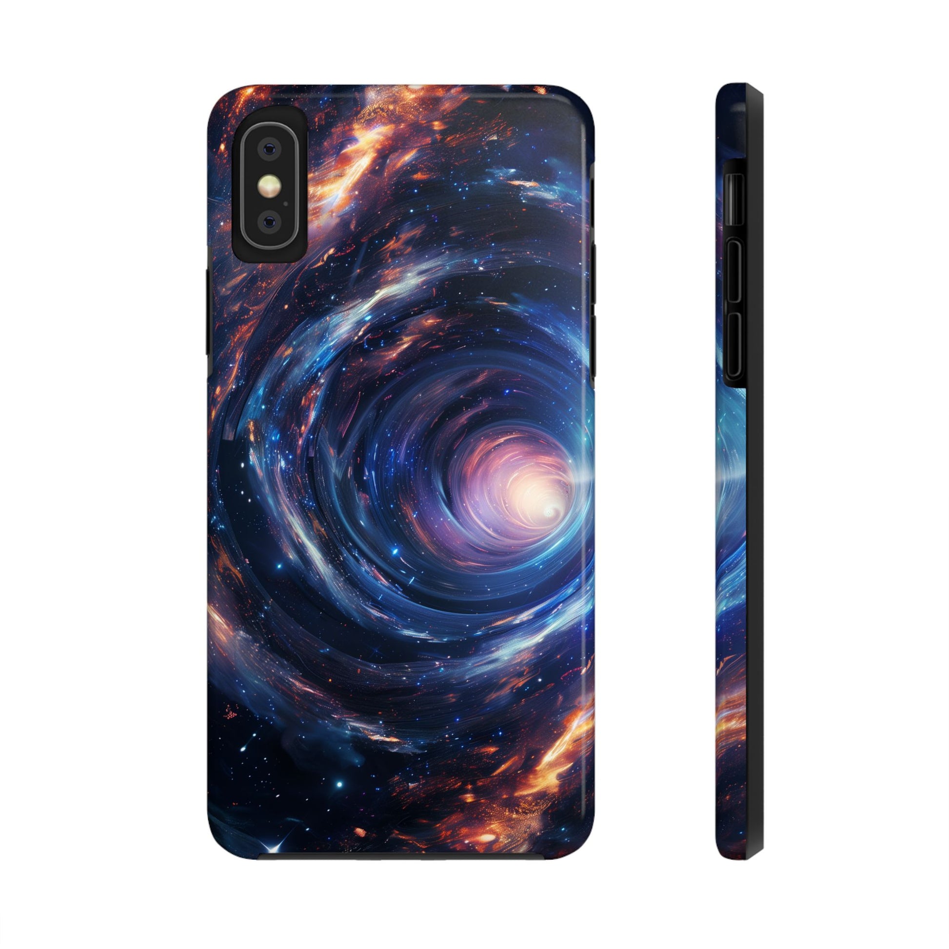 Dr Who inspired Phone Case - Space Wormholes Phone Case - Cosmic Galaxy Cover with Futuristic Wormhole Design - Sci-Fi Protective Case
