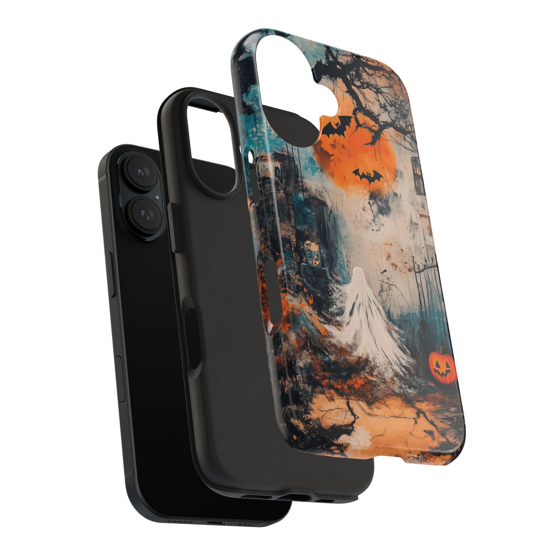 Halloween Fall Autumn Artistic Gothic Dark Academia Ghost Girl Street Art Urban Graffiti Phone Case Street iPhone 15 Pro Max Samsung Galaxy