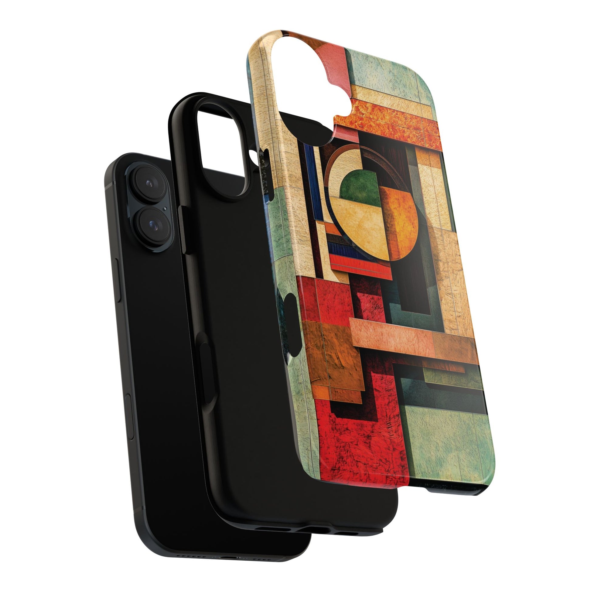 Tan Prairie Style Frank Lloyd Wright Usonian Phone Case Geometric Stained Glass Art Deco Marble Gold 13 14 15 16 iPhone Pro Max Galaxy Pixel