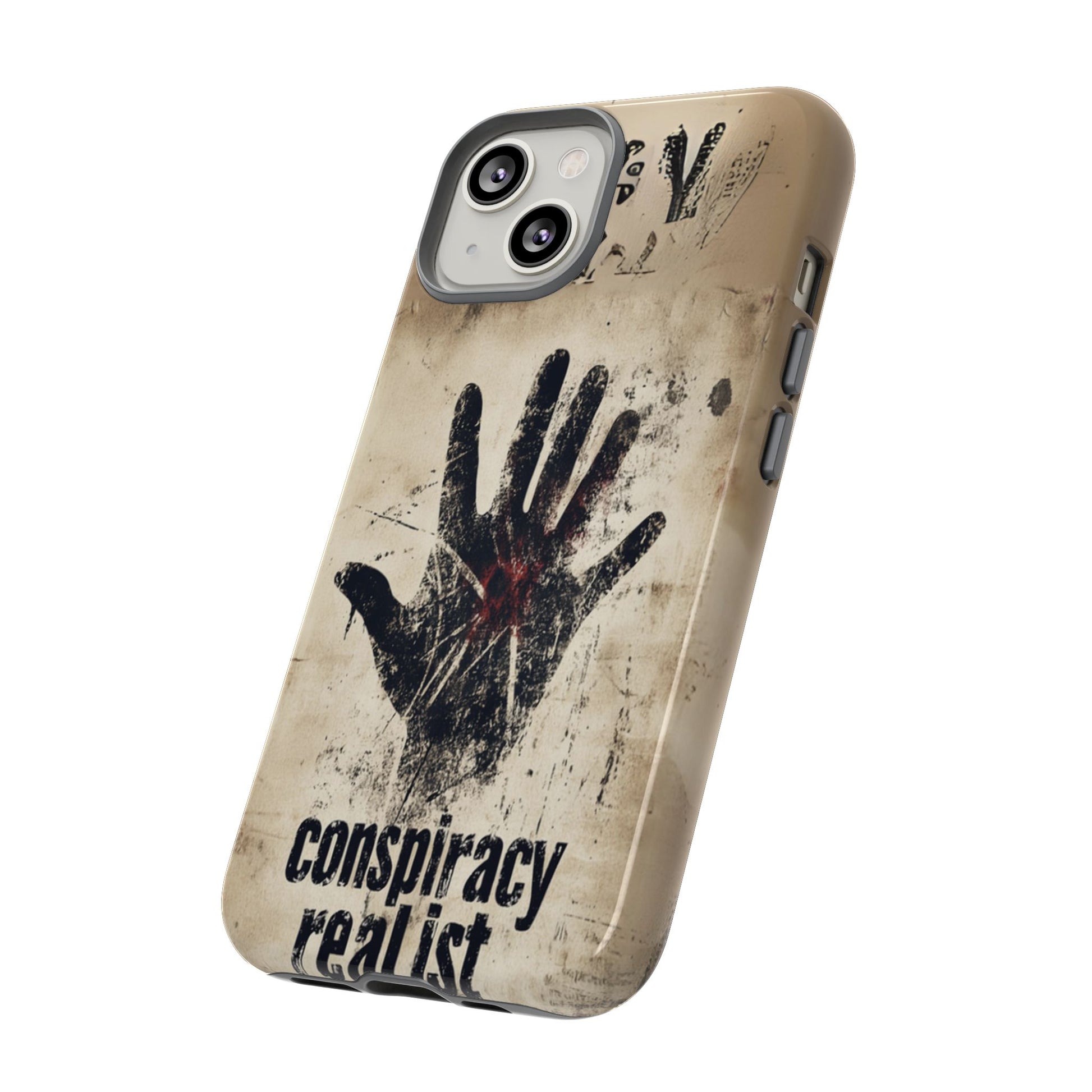 Conspiracy Theories Paranormal Mystery UFO X-Files Inspired Ghostly Hand Conspiracy Realist Cryptid iPhone 13 14 15 16 Pro Max Galaxy Pixel