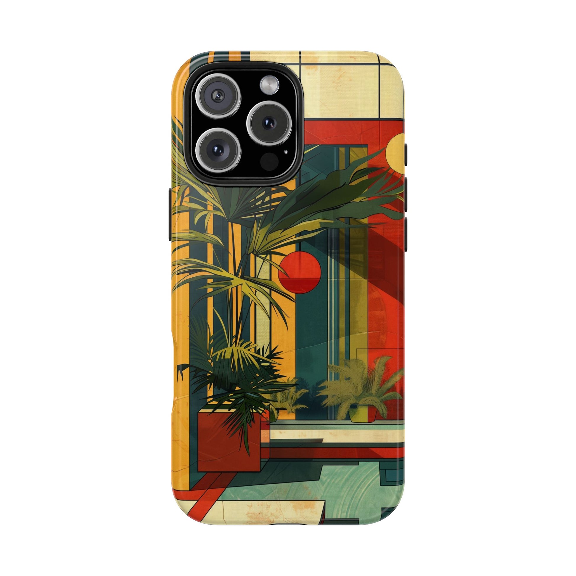 Frank Lloyd Wright Inspired Phone Case - Geometric Elegance and Architectural Beauty for iPhone Models