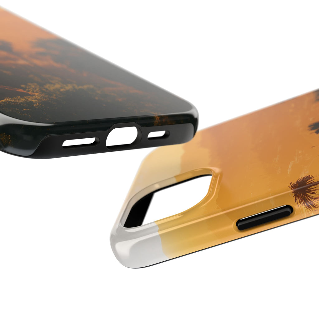 Los Angeles Sunset iPhone Case, Golden Hour Scenic View, Hollywood Hills Sunset Phone Case, Palm Trees Phone Case, iphone 15 pro max case