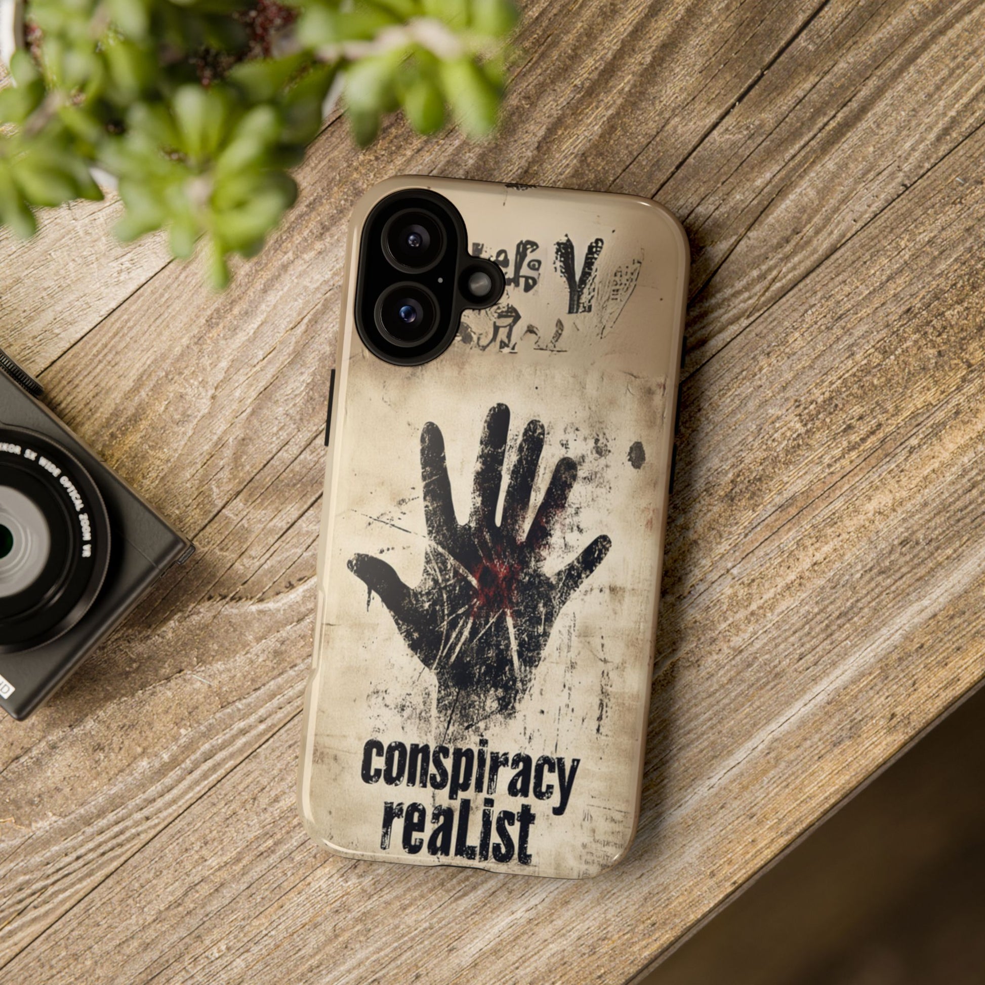Conspiracy Theories Paranormal Mystery UFO X-Files Inspired Ghostly Hand Conspiracy Realist Cryptid iPhone 13 14 15 16 Pro Max Galaxy Pixel