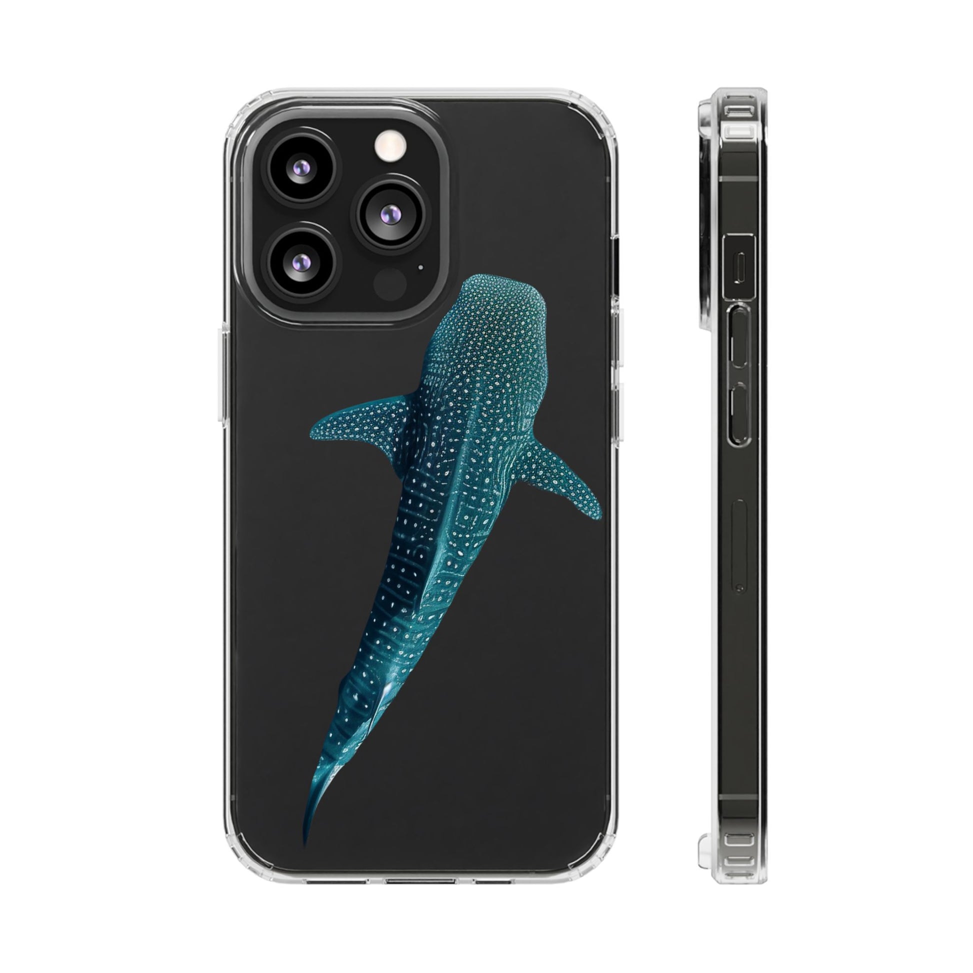 Ocean Whale Shark Clear Phone Case Transparent Protective Cover, Marine Animal Sea Life Gift, Aquarium Lover Accessories, Underwater
