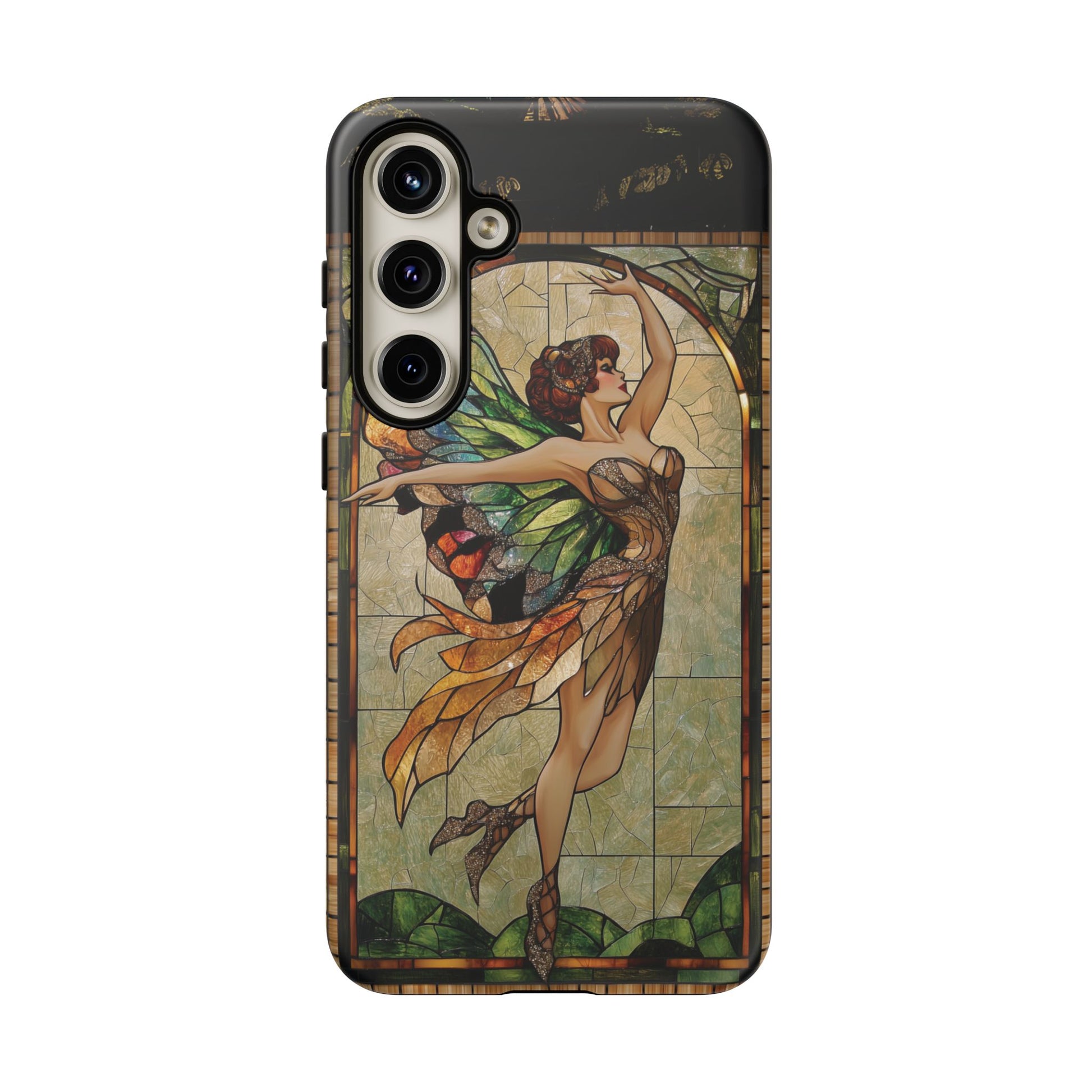 Fairy Phone Case Art Deco Woman Phone Case 1920s Art Nouveau Design in Stained Glass Alphonse Mucha Style Gatsby Style Poster