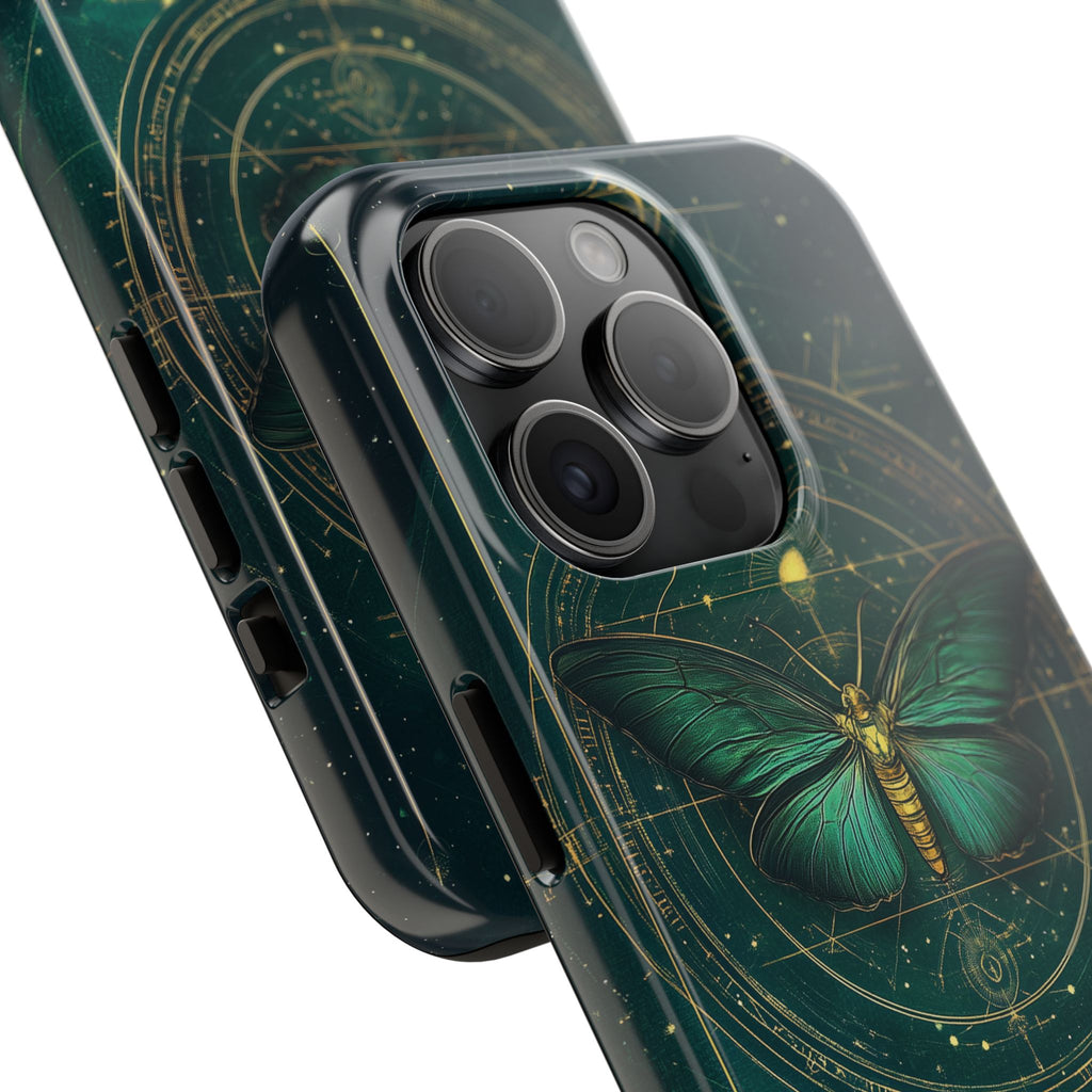 Celestial Dark Academia Phone Case, Magical Moth Vintage  Witchcraft iPhone Cover, Esoteric Nature Art, iPhone 15 Pro Max, iPhone 14 Pro