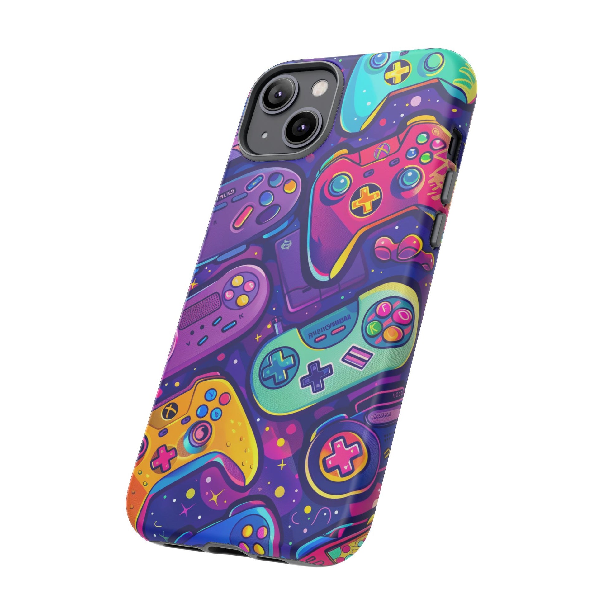 Lisa Frank Style Video Game Controller Android Phone Case, Retro Gamer Gift, Colorful Gaming Accessory