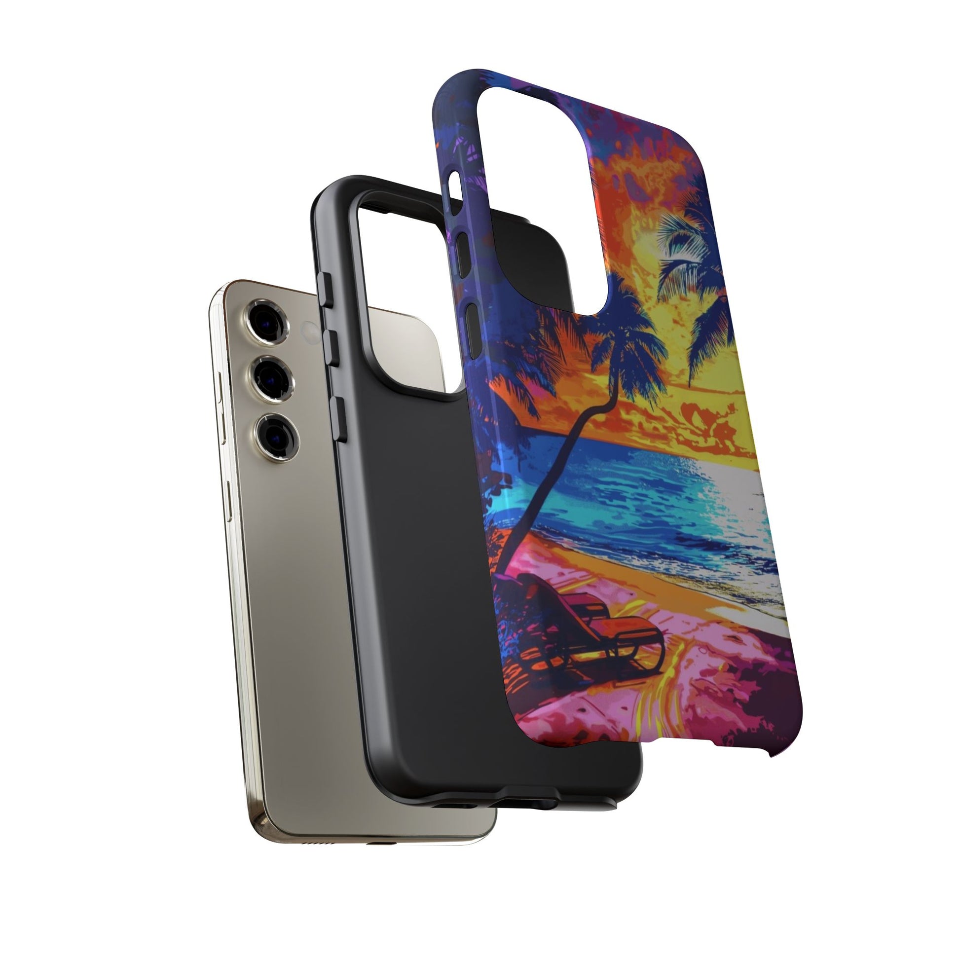 Sunset Bliss: Lisa Frank Style Android Phone Case