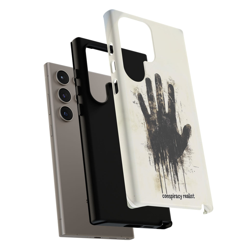 Conspiracy Realist Paranormal Mystery Design X-Files Inspired Ghostly Hand Conspiracy Theory Creepy iPhone 13 14 15 16 Pro Max Galaxy Pixel