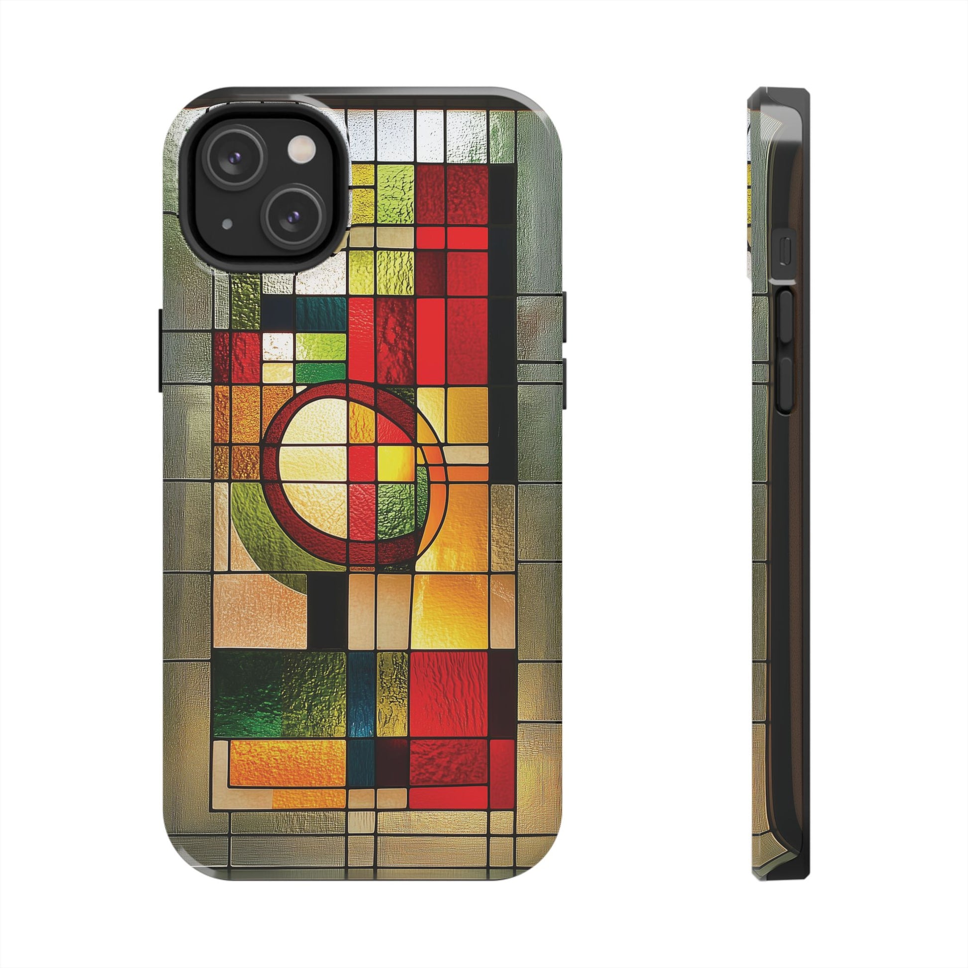 Realistic Stained Glass Phone Case Artistic iPhone Case Architectural Design, Art Deco iphone Case, iPhone 15 Pro Max Samsung Galaxy S23