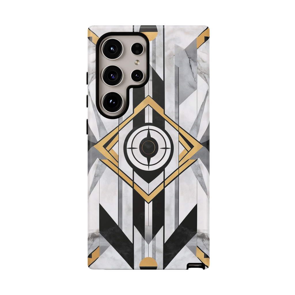 Frank Lloyd Wright Inspired White Phone Case Geometric Stained Glass Art Deco Great Gatsby 13 14 15 16 iPhone Pro Max Galaxy Pixel