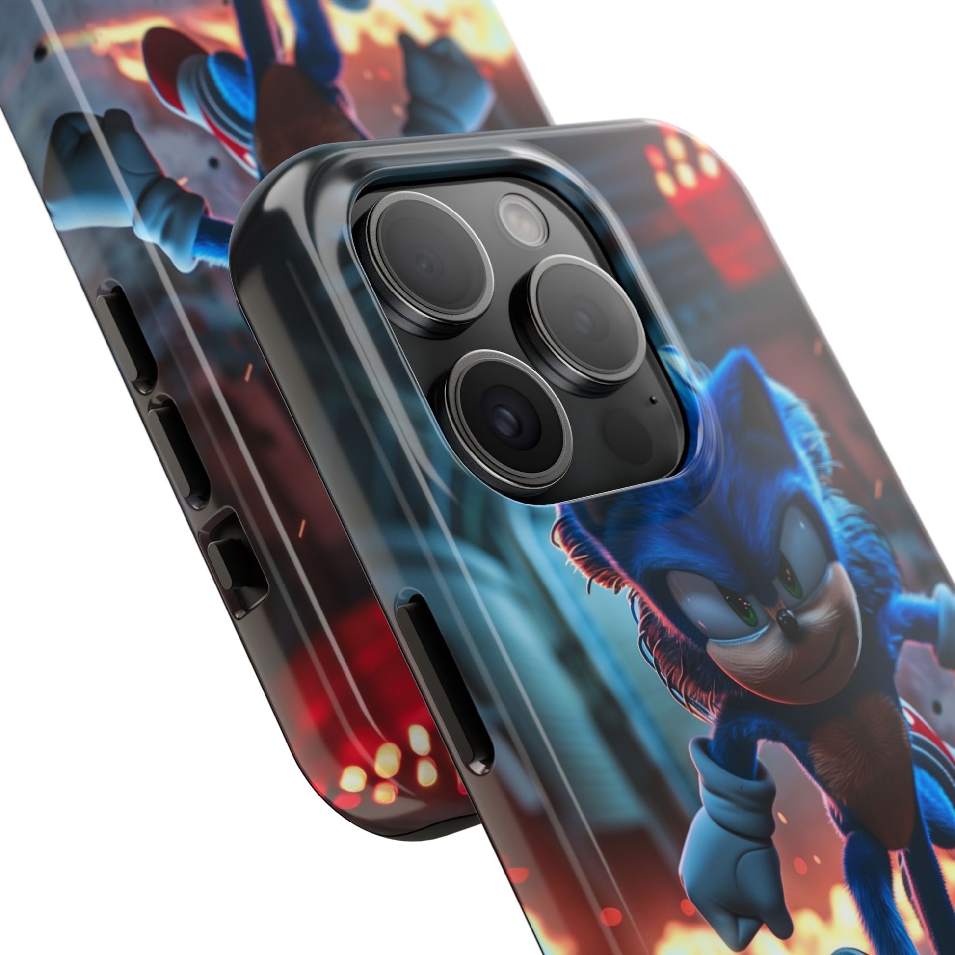 Durable Sonic Phone Case - Protective Sonic the Hedgehog Design - Tough Mobile Cover - Fun Video Game Phone Accessory