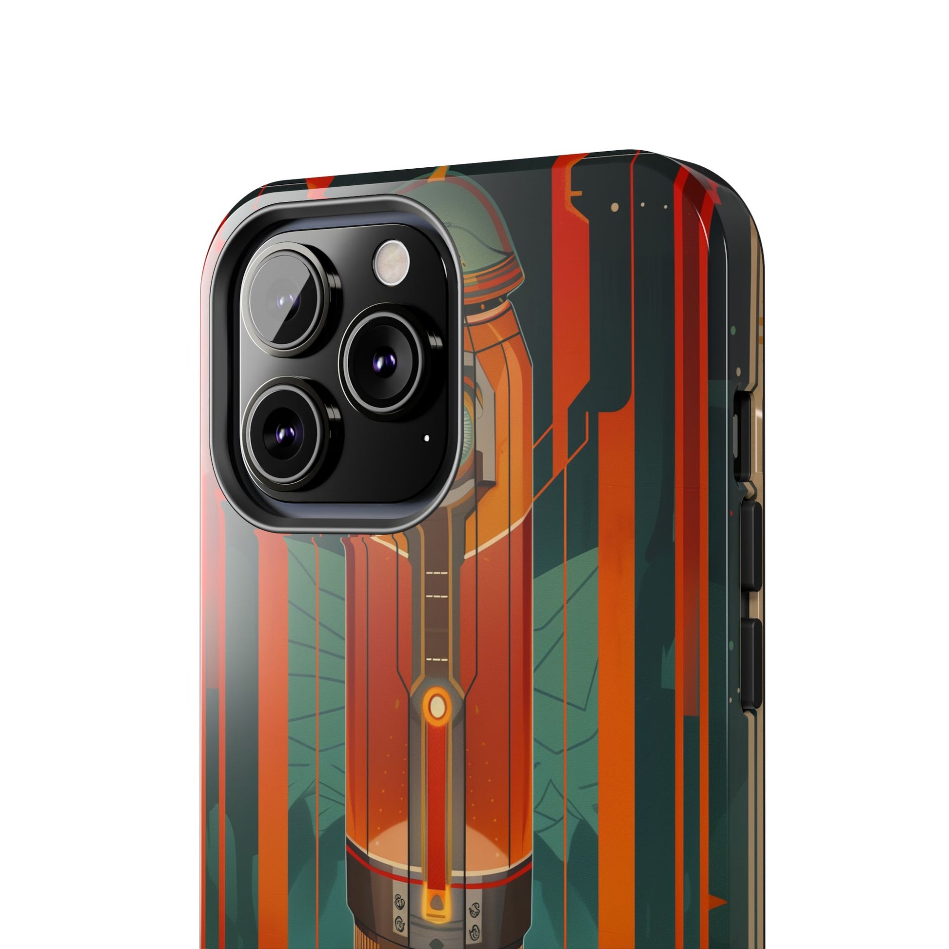 Art Deco Rocket Phone Case - Vintage Inspired Design - Stylish Protective Cover - Unique Tech Accessory