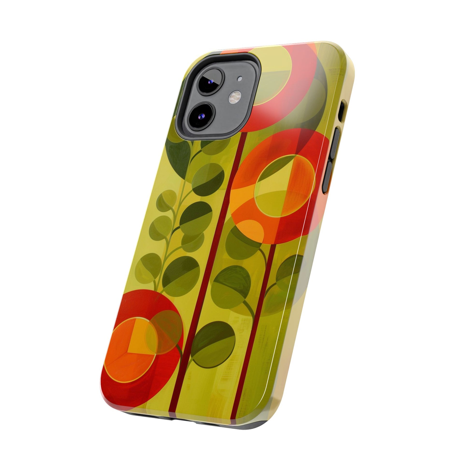 Atomic Flower Phone Case, Mid-Mod Phone Case, Artwork iPhone Case, Unique Floral Pattern Phone Case, Art Deco, Minimalist, Tough Iphone Case