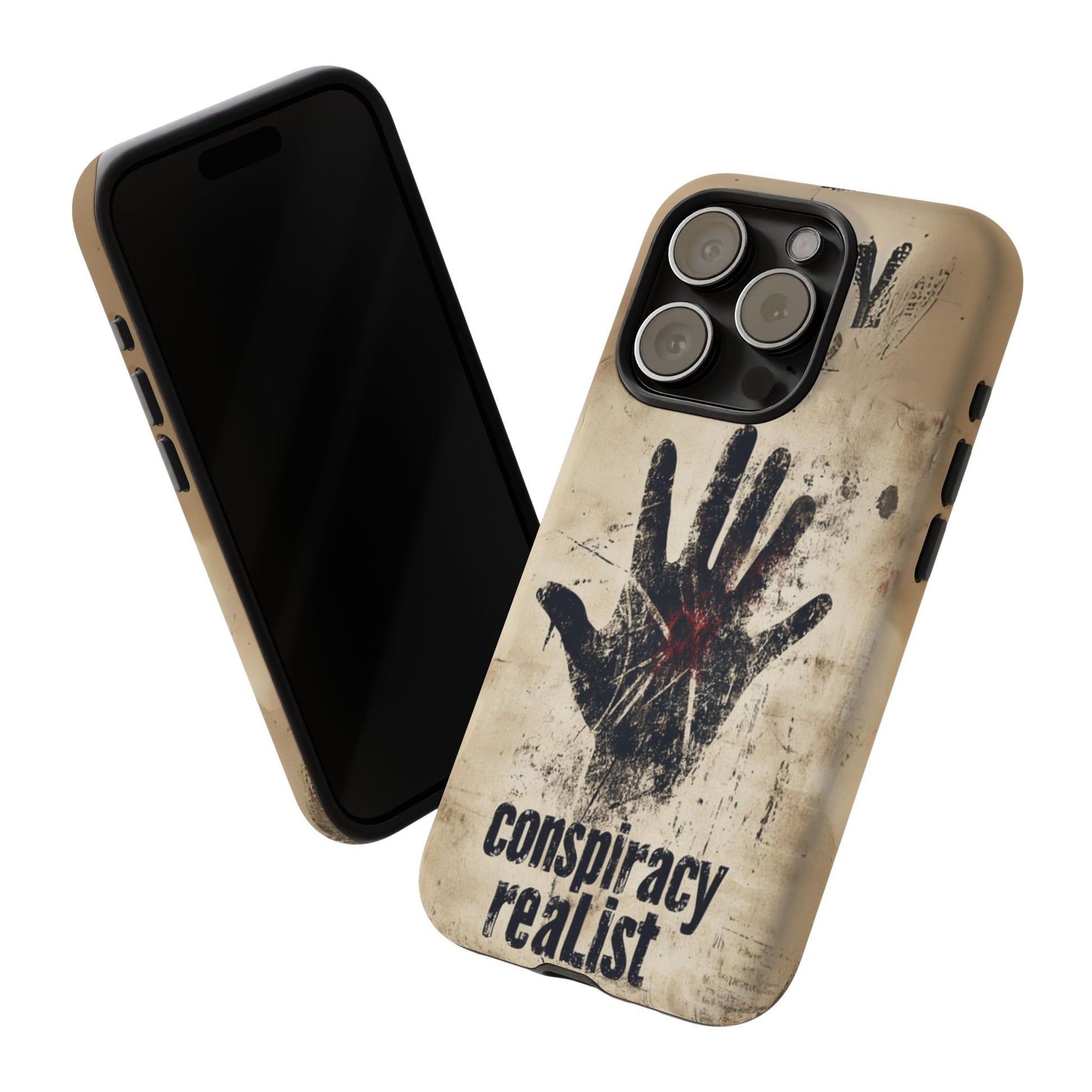 Conspiracy Theories Paranormal Mystery UFO X-Files Inspired Ghostly Hand Conspiracy Realist Cryptid iPhone 13 14 15 16 Pro Max Galaxy Pixel