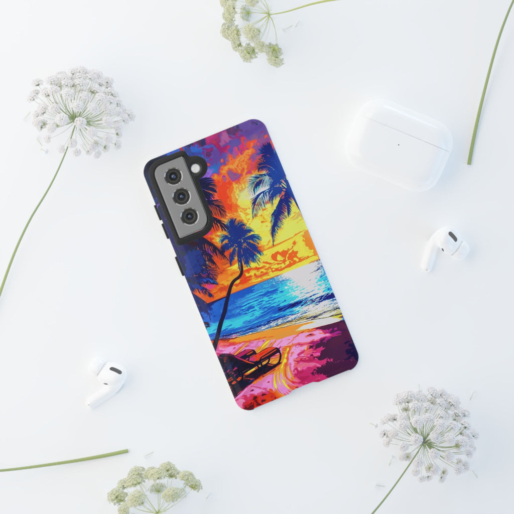 Sunset Bliss: Lisa Frank Style Android Phone Case