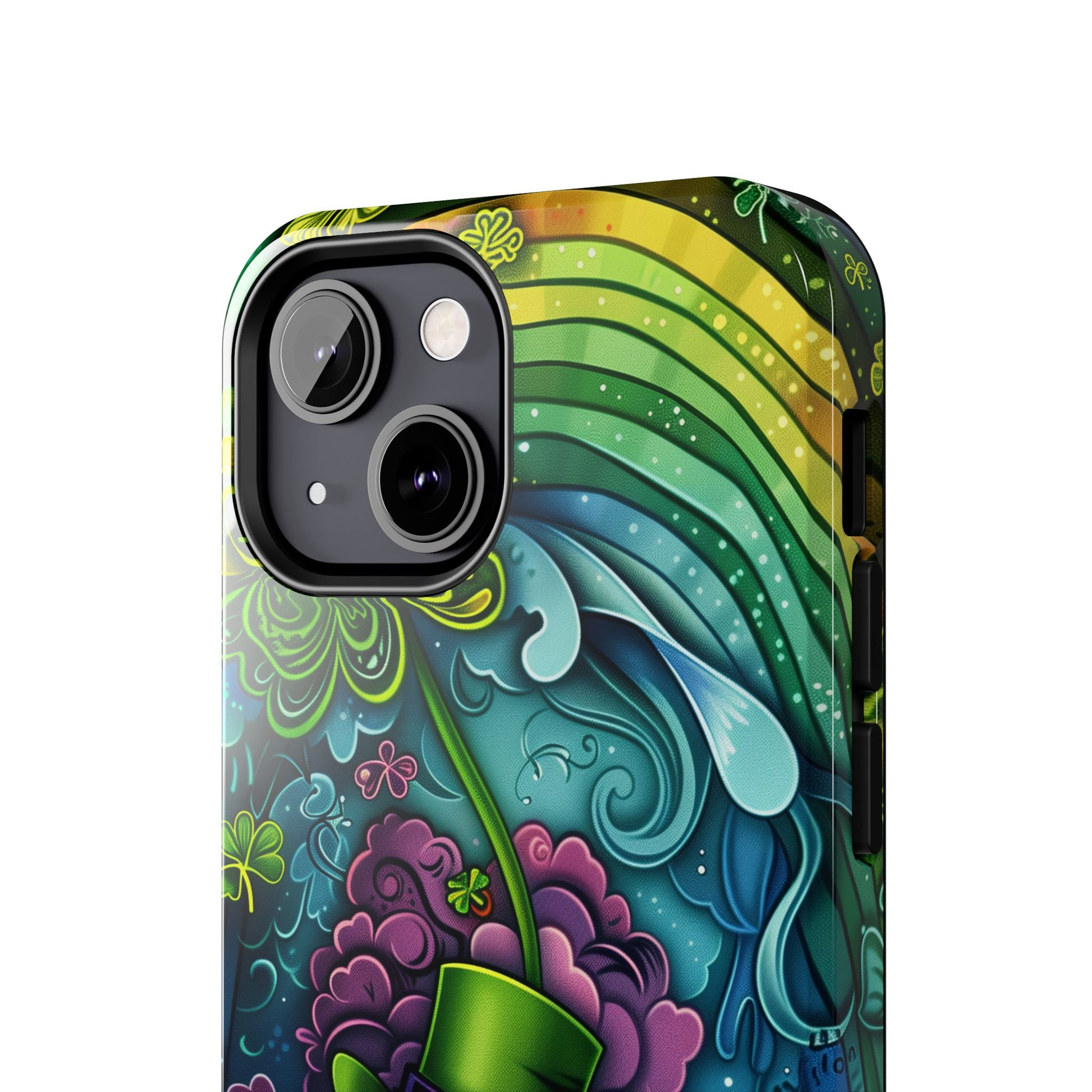 St. Patrick's Day Lucky Phone Case, Green Shamrock Protective Cover, Durable Irish Luck Phone Accessory, Holiday Gift Idea