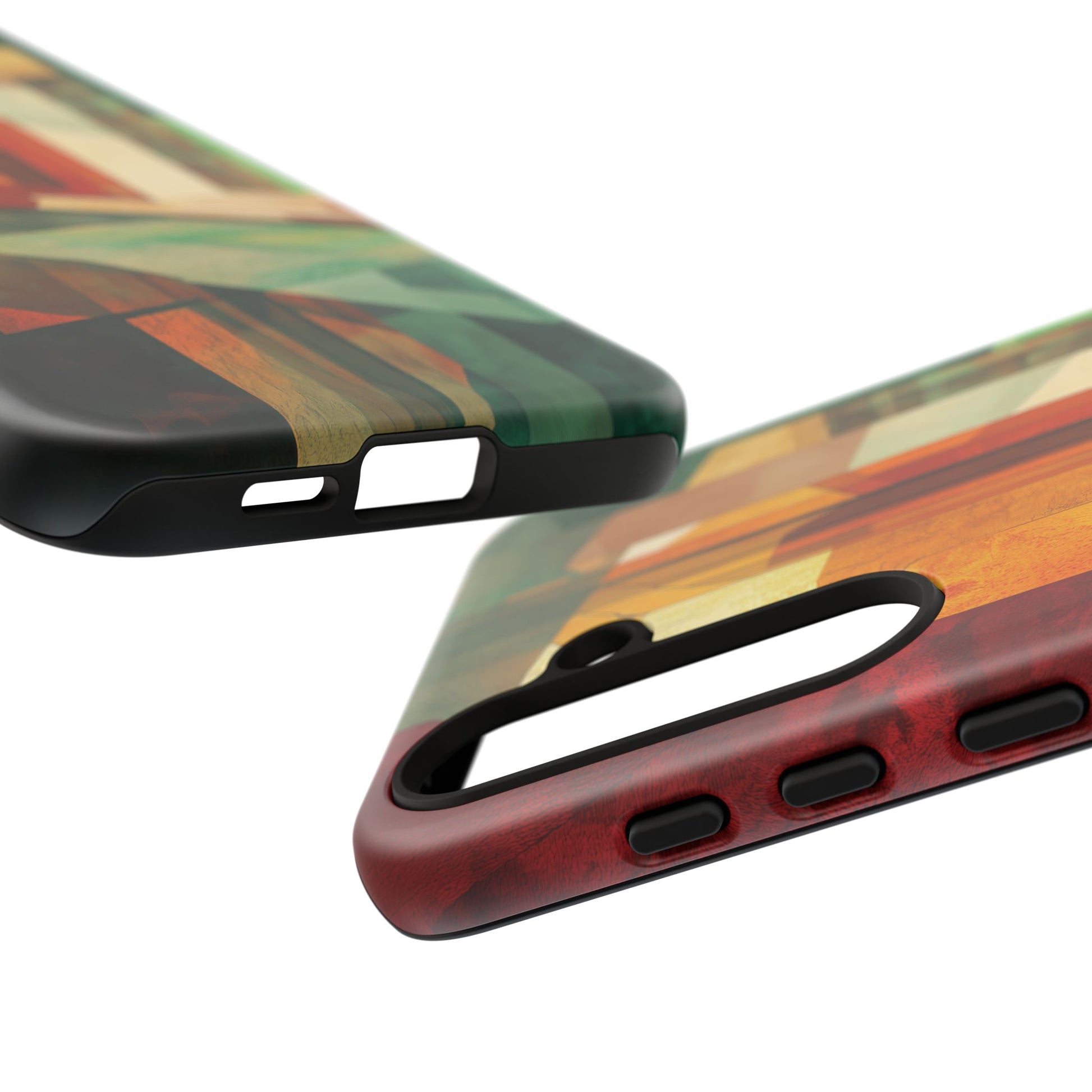 Art Deco Frank Lloyd Wright Inspired Usonian Phone Case Geometric Stained Glass Art Deco Marble Gold 13 14 15 16 iPhone Pro Max Galaxy Pixel