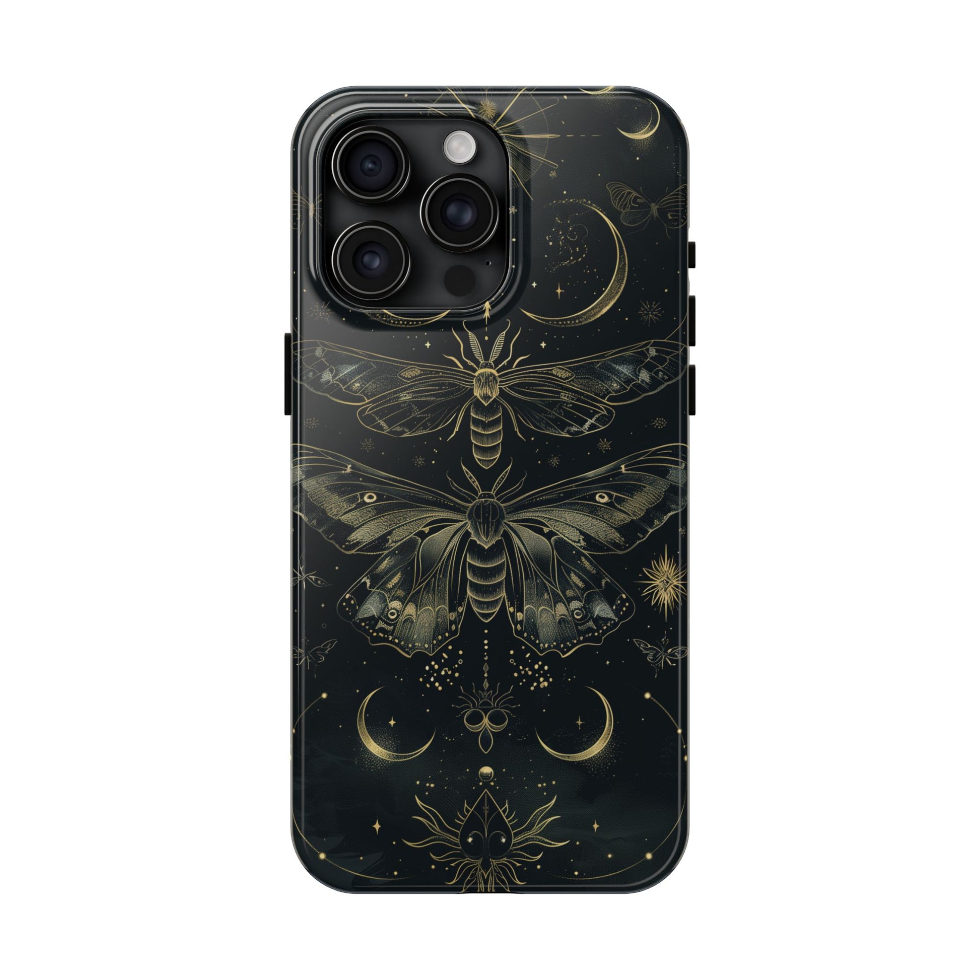 C Dark Academia Mystical Phone Case, Mystical Moth Phone Case, Vintage Magic Witchcraft iPhone Cover, Esoteric Nature Art, iPhone 15 Pro Max
