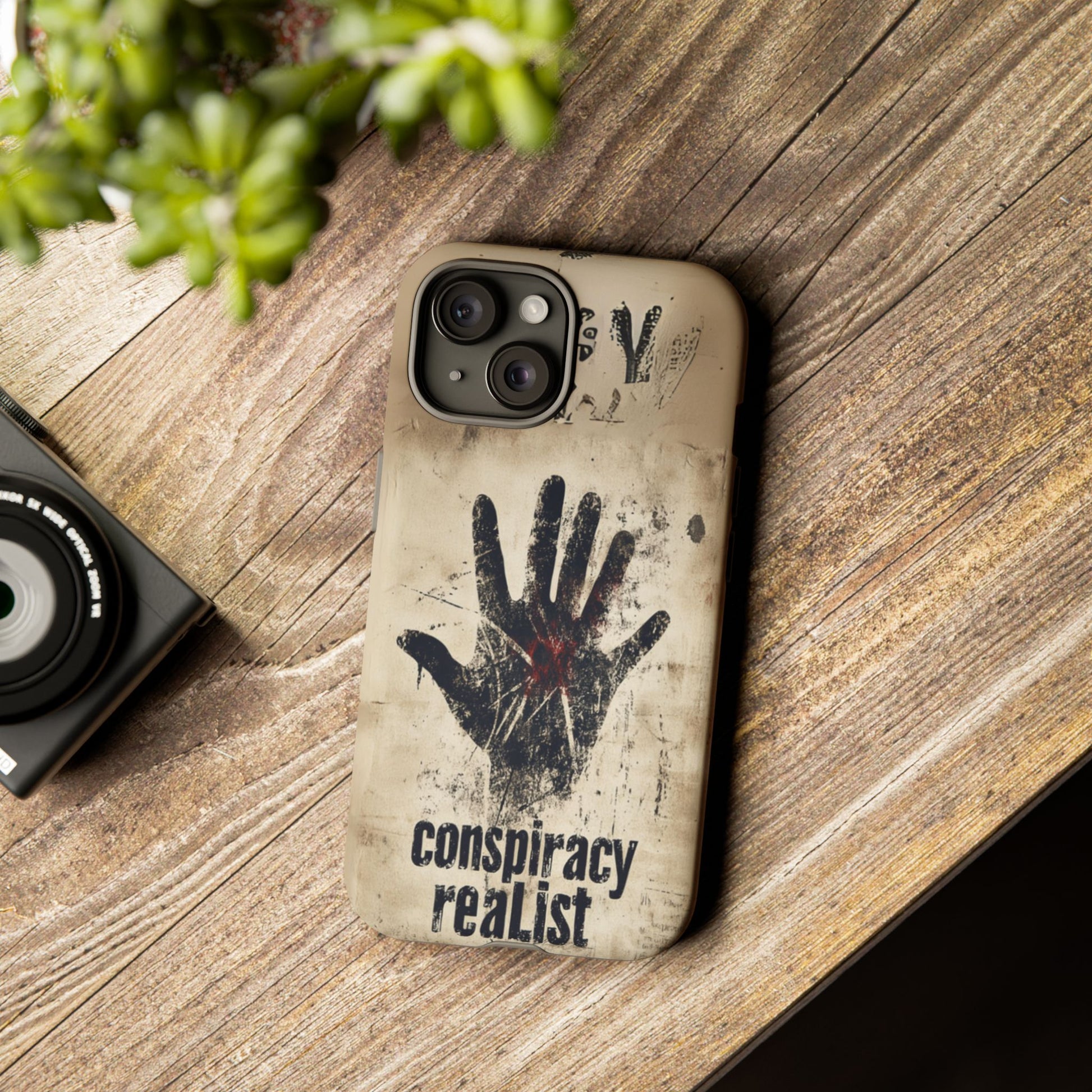 Conspiracy Theories Paranormal Mystery UFO X-Files Inspired Ghostly Hand Conspiracy Realist Cryptid iPhone 13 14 15 16 Pro Max Galaxy Pixel