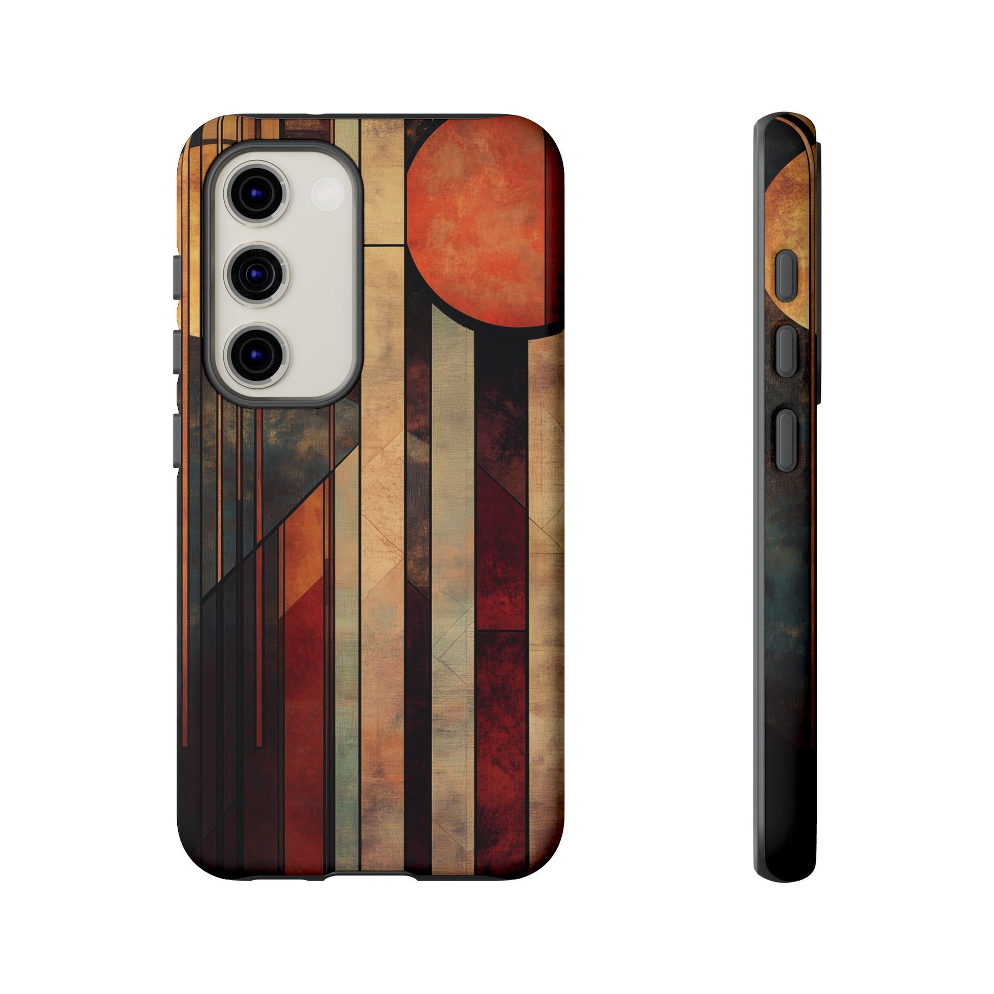 Dark Prairie Frank Lloyd Wright Usonian Phone Case Geometric Stained Glass Art Deco Marble Gold 13 14 15 16 iPhone Pro Max Galaxy Pixel