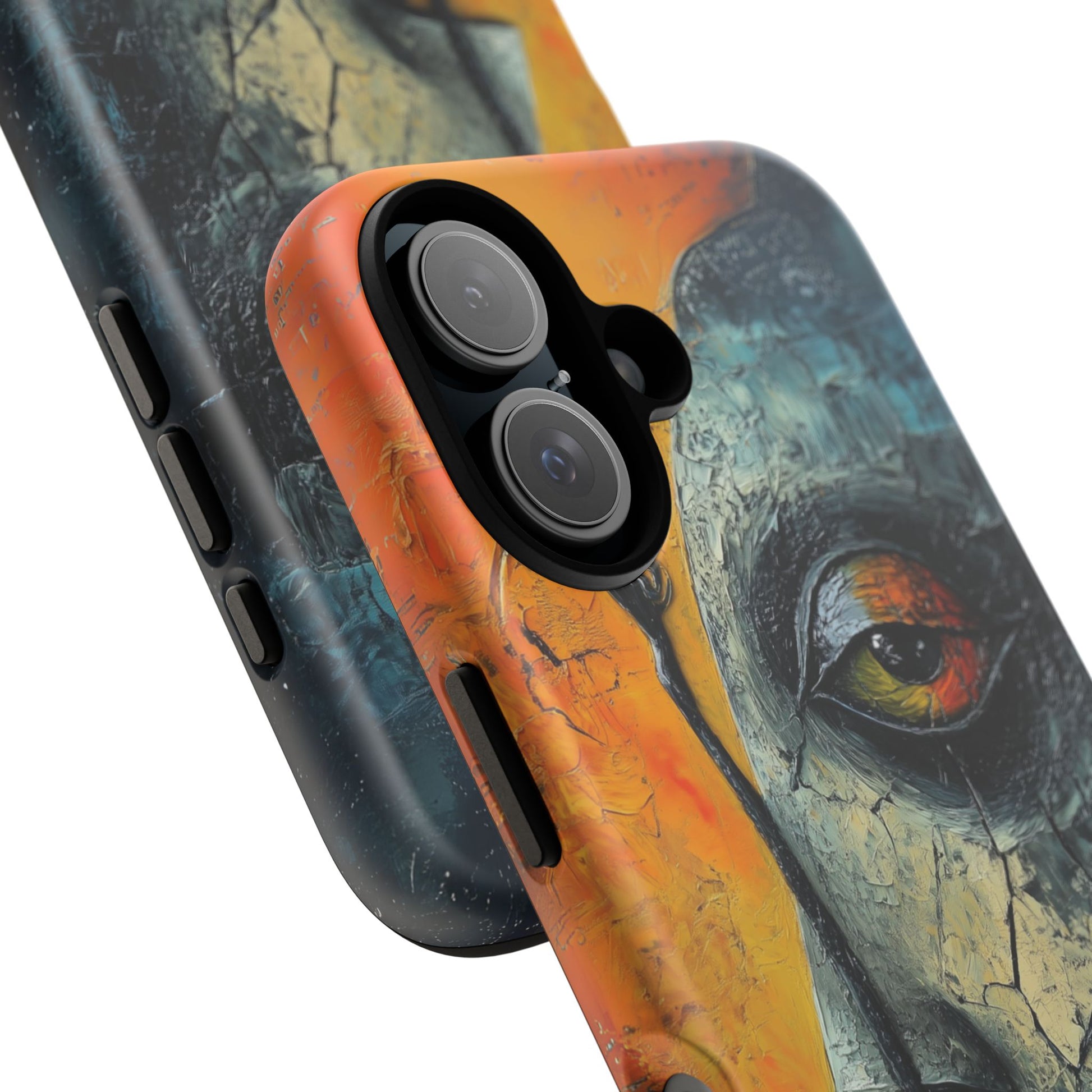 Surrealist Art Phone Case Salvador Dali Style Face Tough Case Unique Artistic 3D Textured Look Surrealism Gift Art iPhone 13 14 15 16