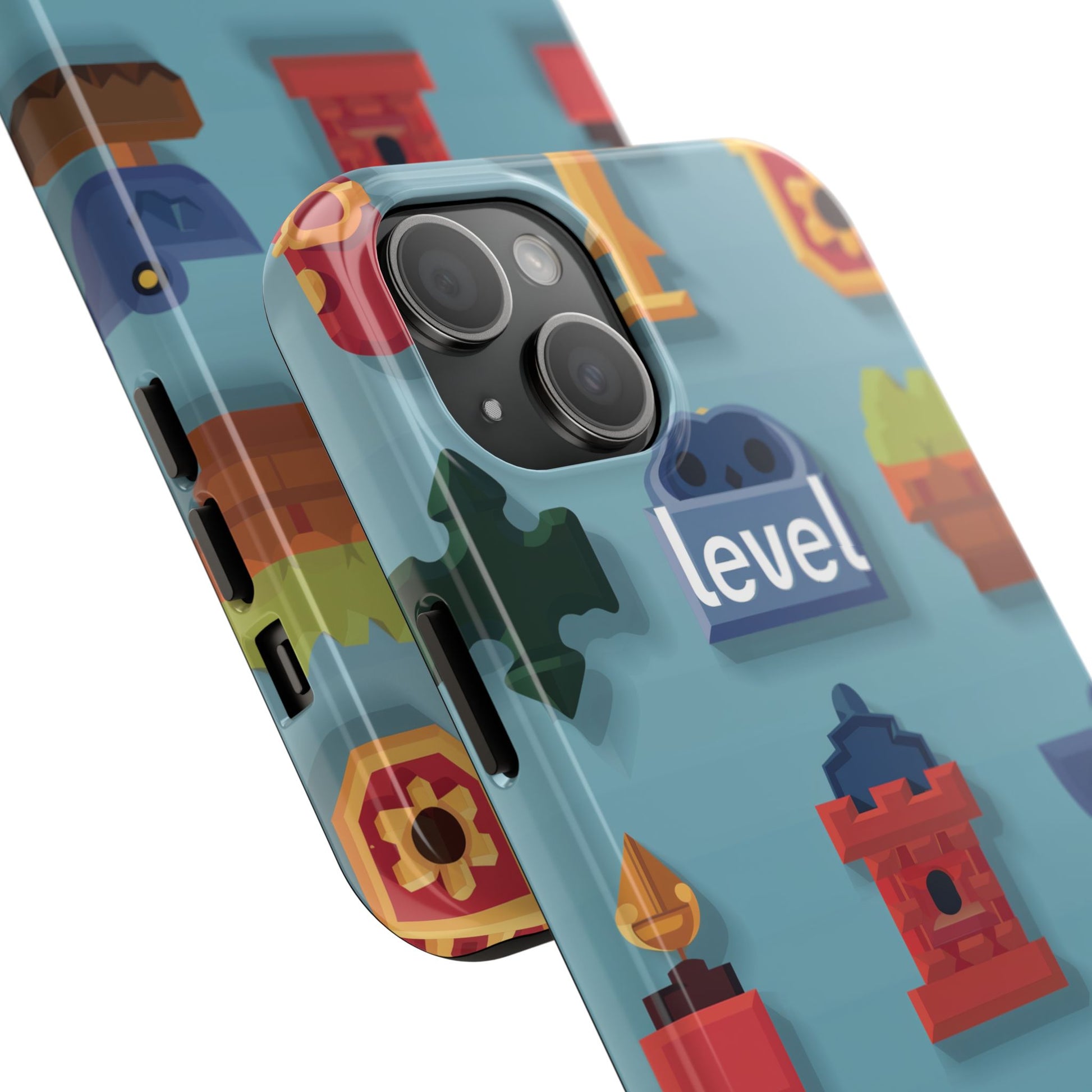 Pixel Art Video Game Level Up Phone Case, Retro Gaming Design, Geeky Gamer Phone Cover, Unique Video Game Art Accessories