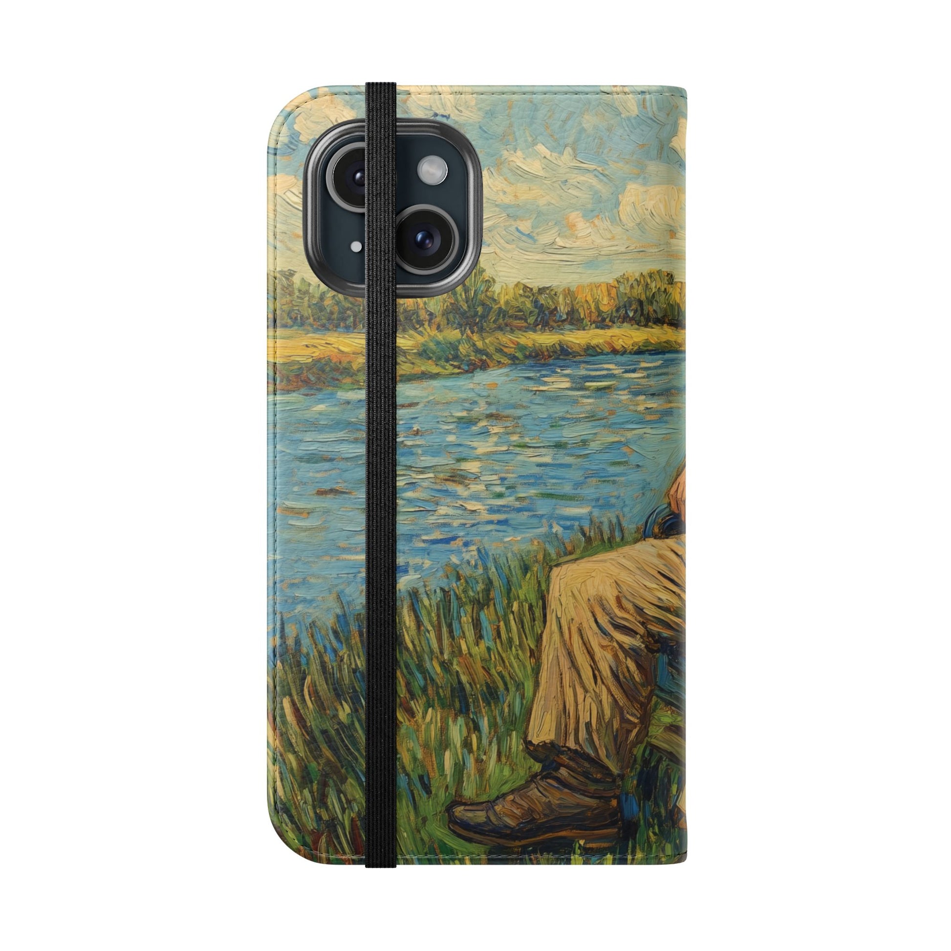 Flip Phone Case Painting A Van Gogh Down by the River iPhone 16 Pro Max  Galaxy