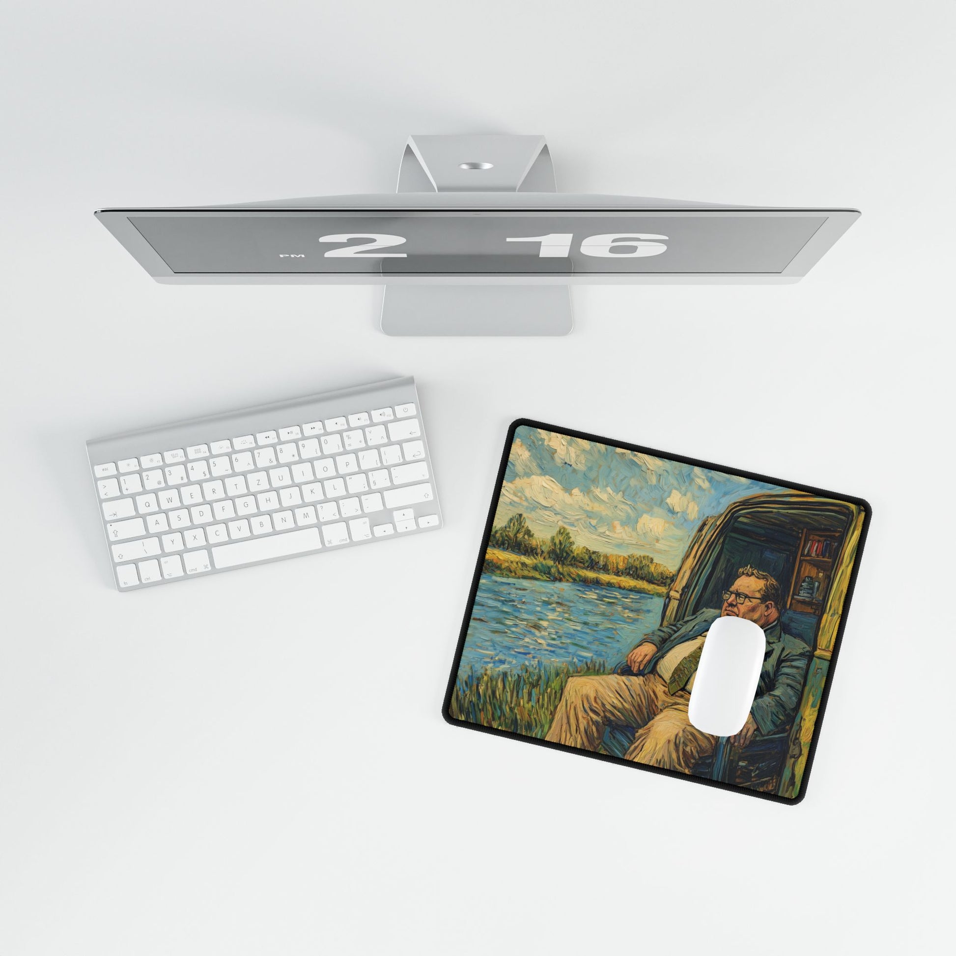 Desk Mat Computer Van Gogh Down by the River Home Office Decor