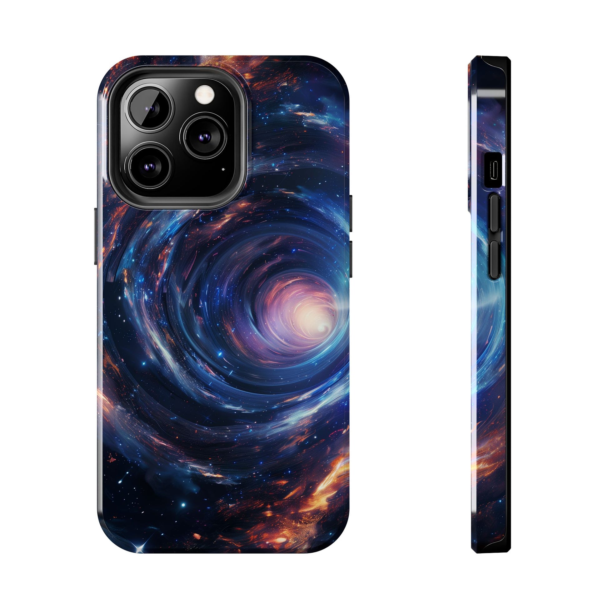 Dr Who inspired Phone Case - Space Wormholes Phone Case - Cosmic Galaxy Cover with Futuristic Wormhole Design - Sci-Fi Protective Case