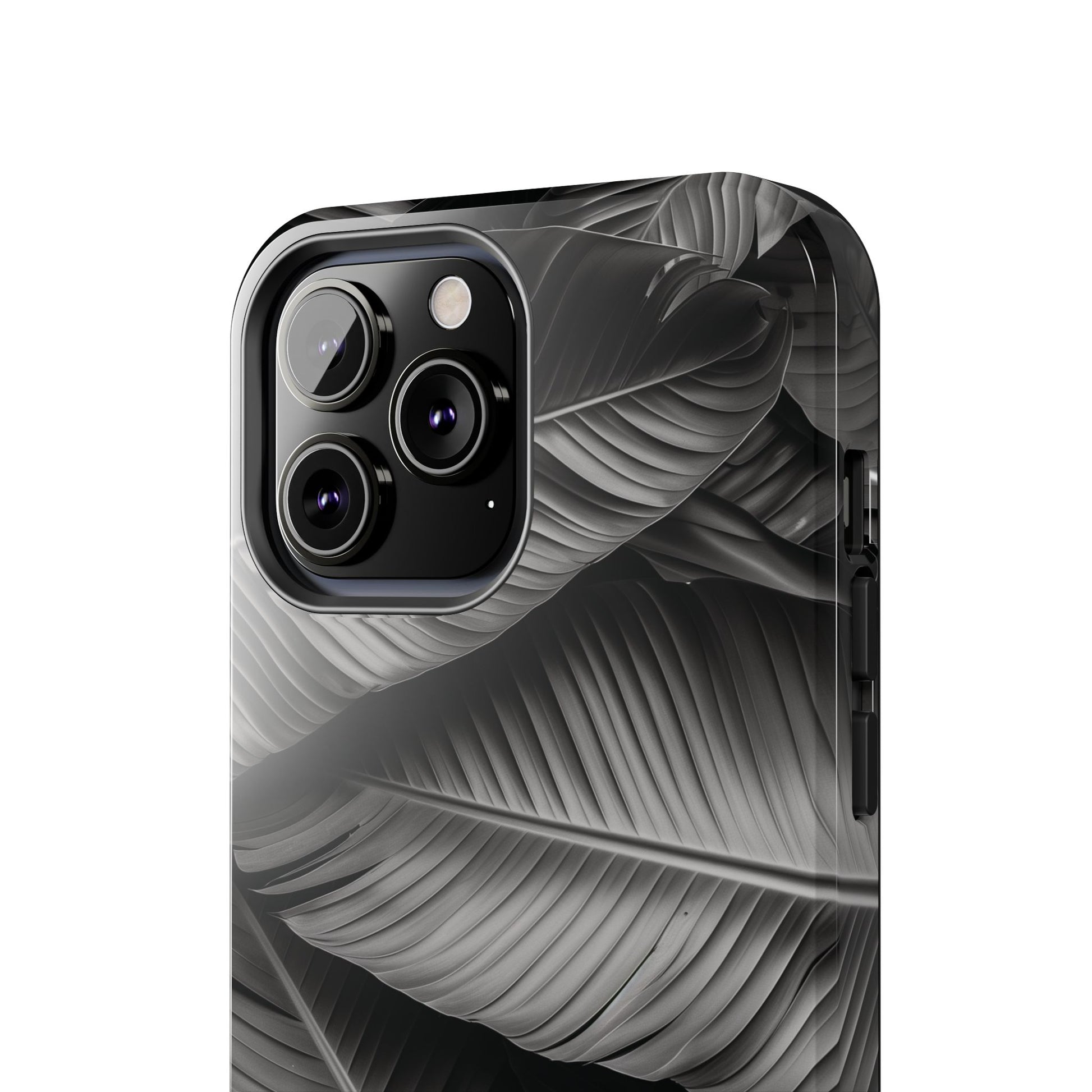 Custom Palm Leaf Phone Case, Palm Tree Phone Case, Tropical Leaf Design, Summer iPhone Cover, Black and White iPhone Case, iPhone 15 Pro Max
