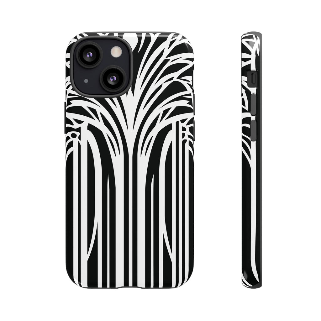 Blank White Art Deco Palm Tree Phone Case Design Lempicka Frank Lloyd Wright Prairie Style Stylish iphone 13 14 15 16 Pro Max Plus Galaxy
